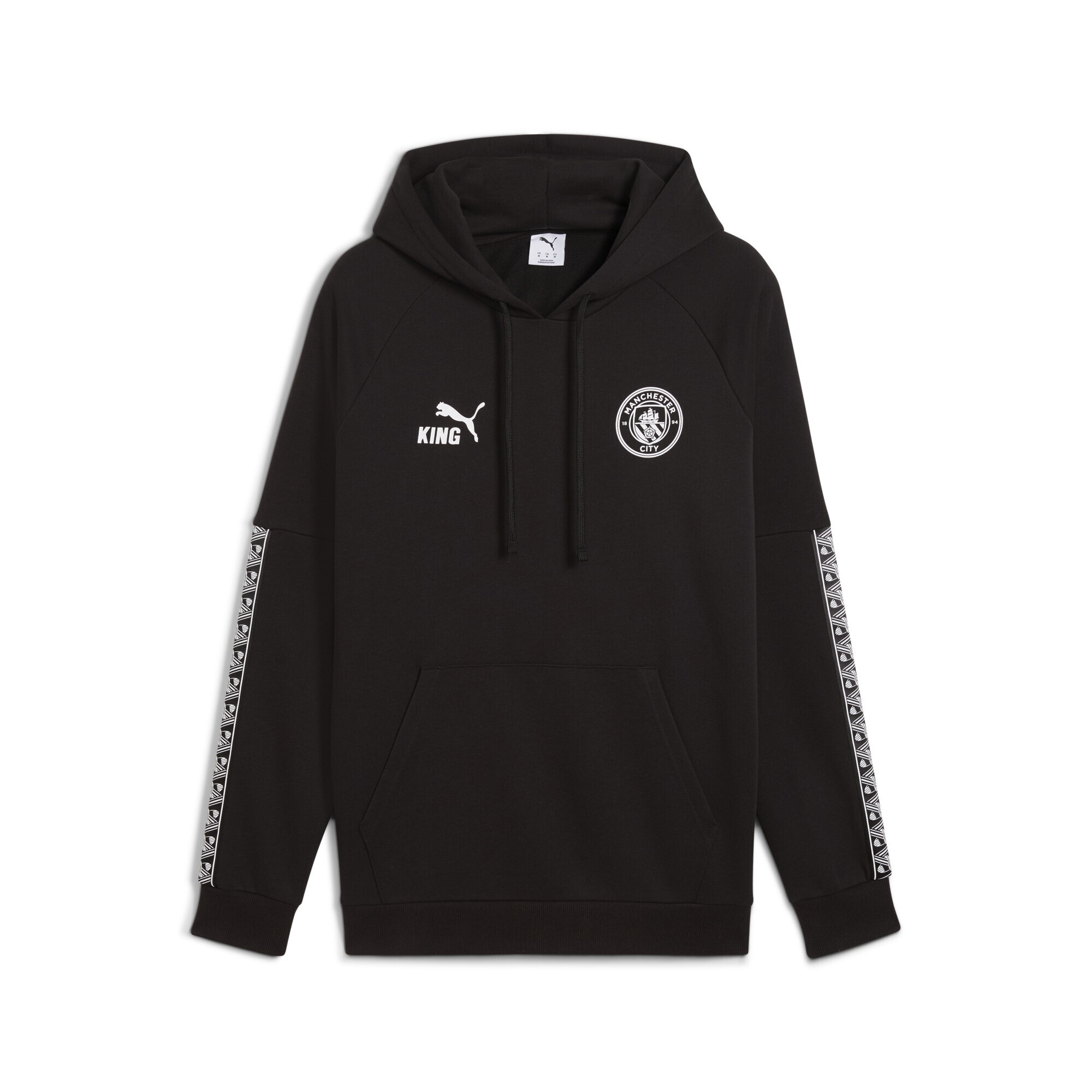 PUMA Herren Hoodie "Manchester City KING Hoodie Herren"schwarz, Gr. S, Obermaterial: 68% Baumwolle, 32% Polyester; Rippe: 97% Baumwolle, 3% Elasthan;