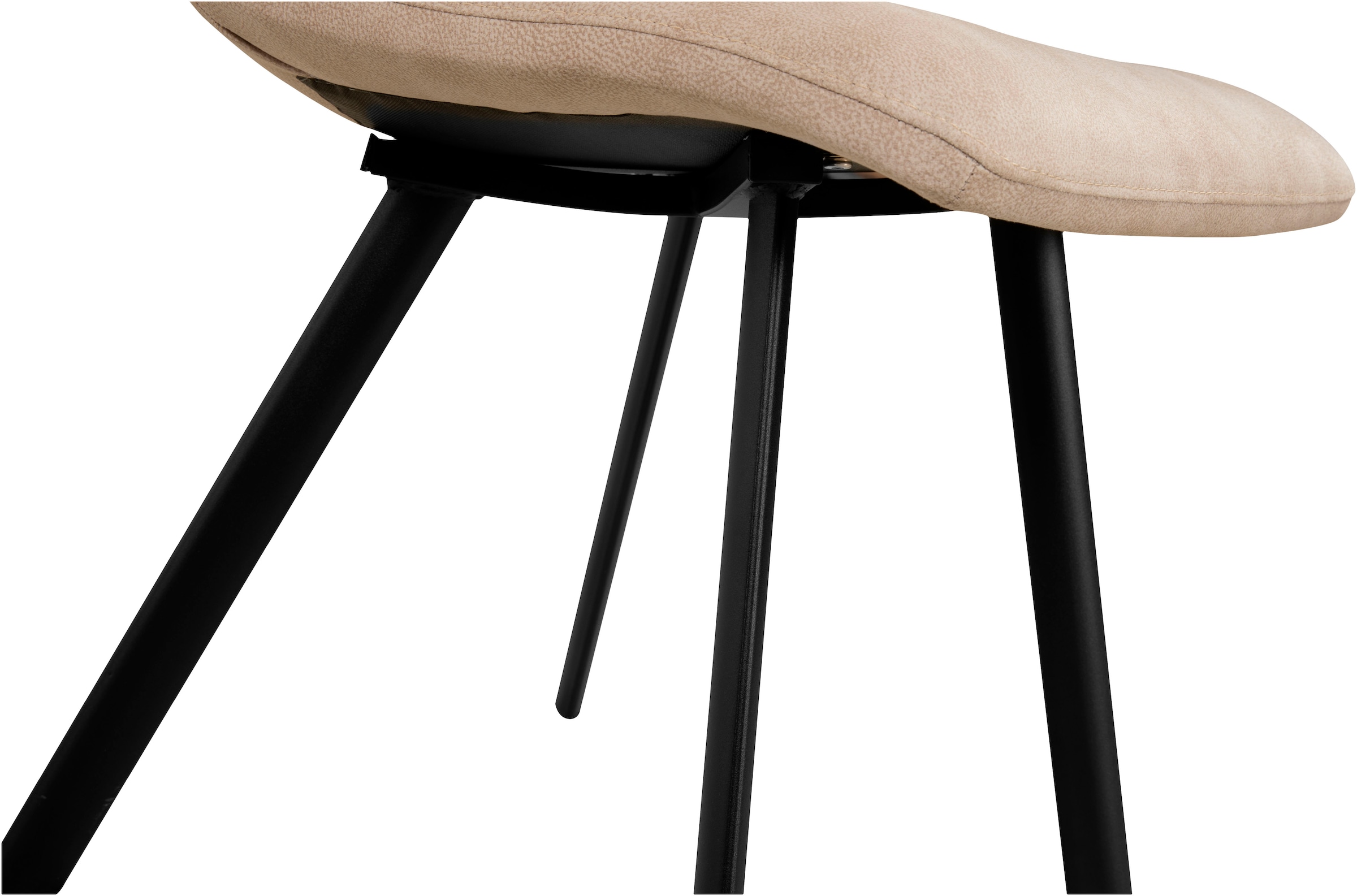 OMG Design Esszimmerstuhl »Pluto«, (Set), 1 St., Stoff, pflegeleichte Microfaser, Lederoptik