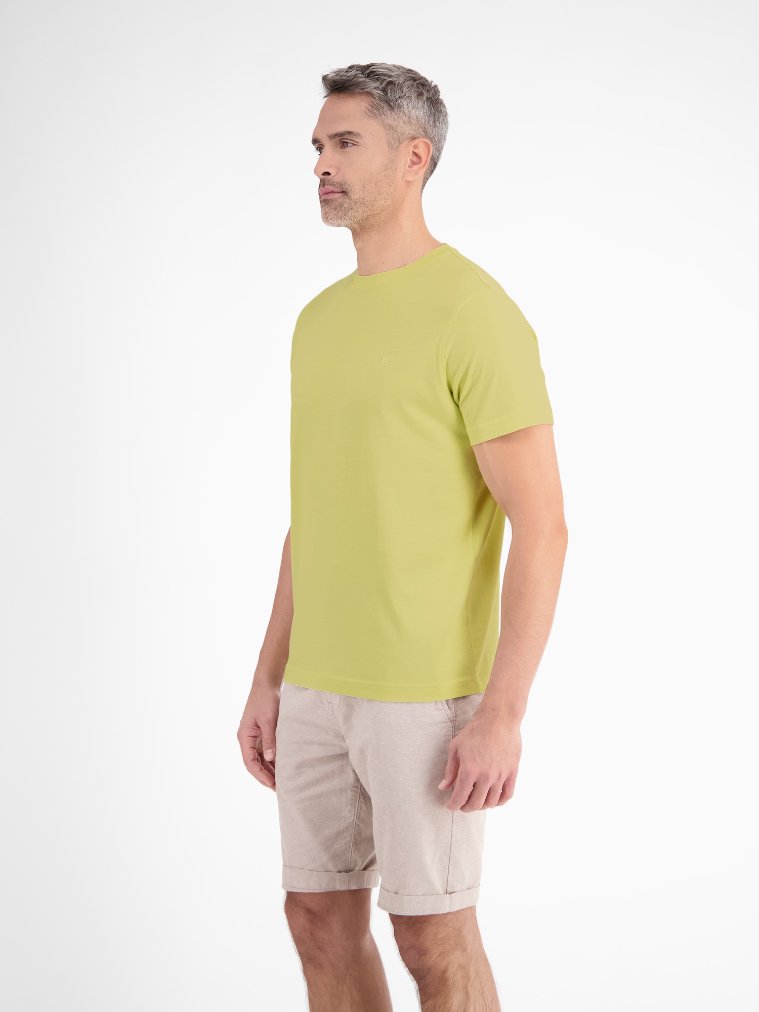LERROS T-Shirt »LERROS Basic T-Shirt mit Logostitch«