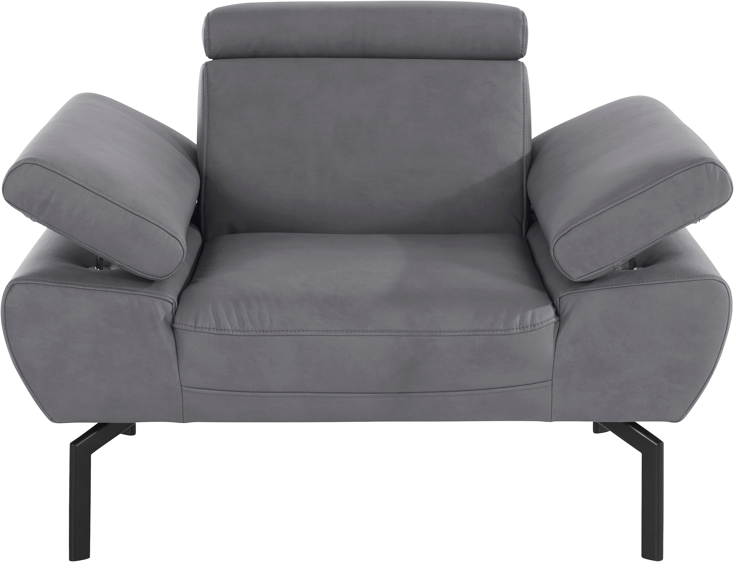 Sessel in »Trapino Places wahlweise Luxus-Microfaser of | Lederoptik mit BAUR Style Rückenverstellung, Luxus«,