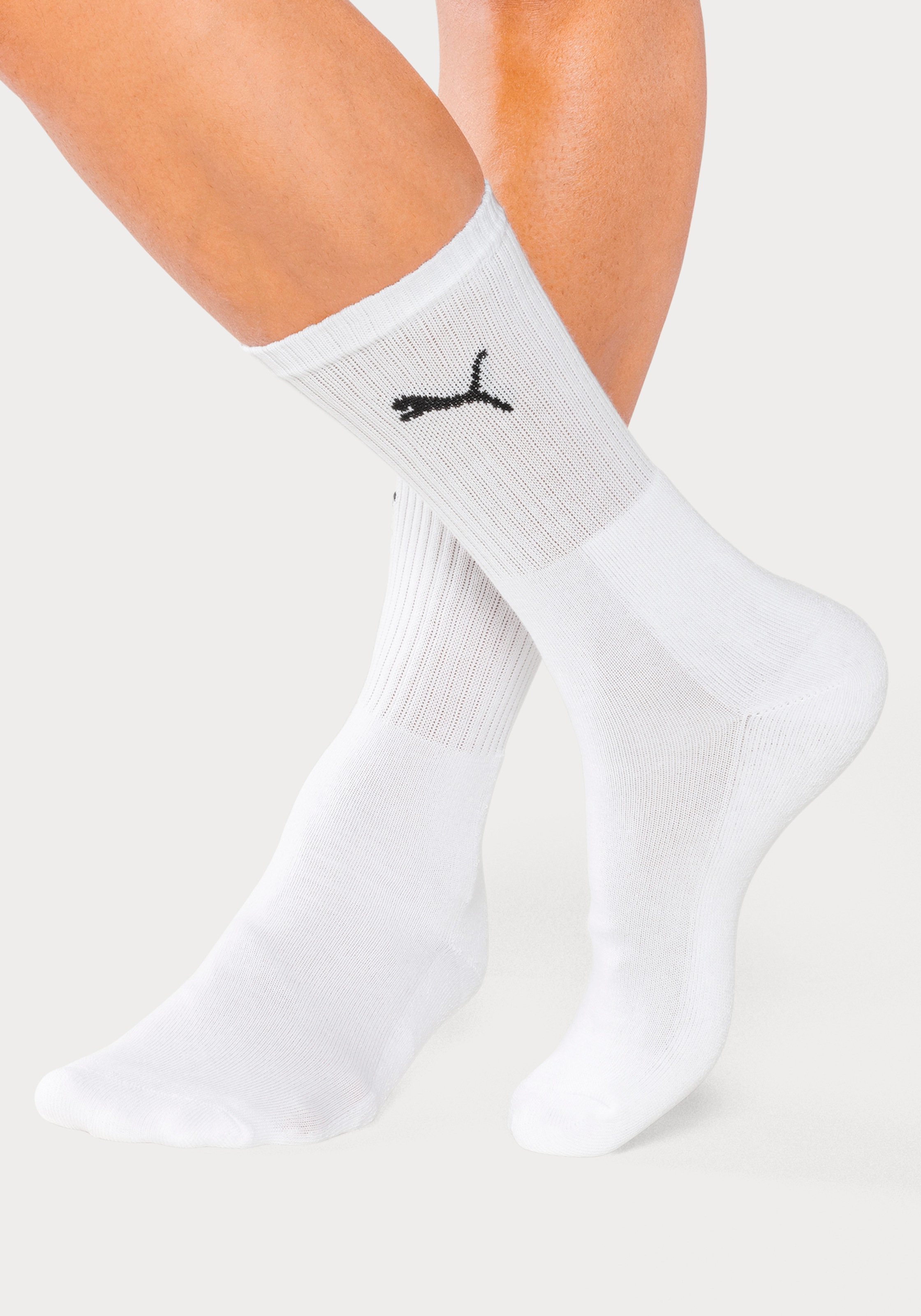 PUMA Sportsocken, (9 Paar), Tennissocken, atmungsaktiv, feuchtigkeitsregulierend