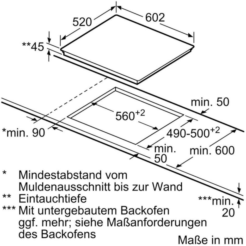 SIEMENS Elektro-Kochfeld von SCHOTT CERAN® »ET675FNP1E«, ET675FNP1E