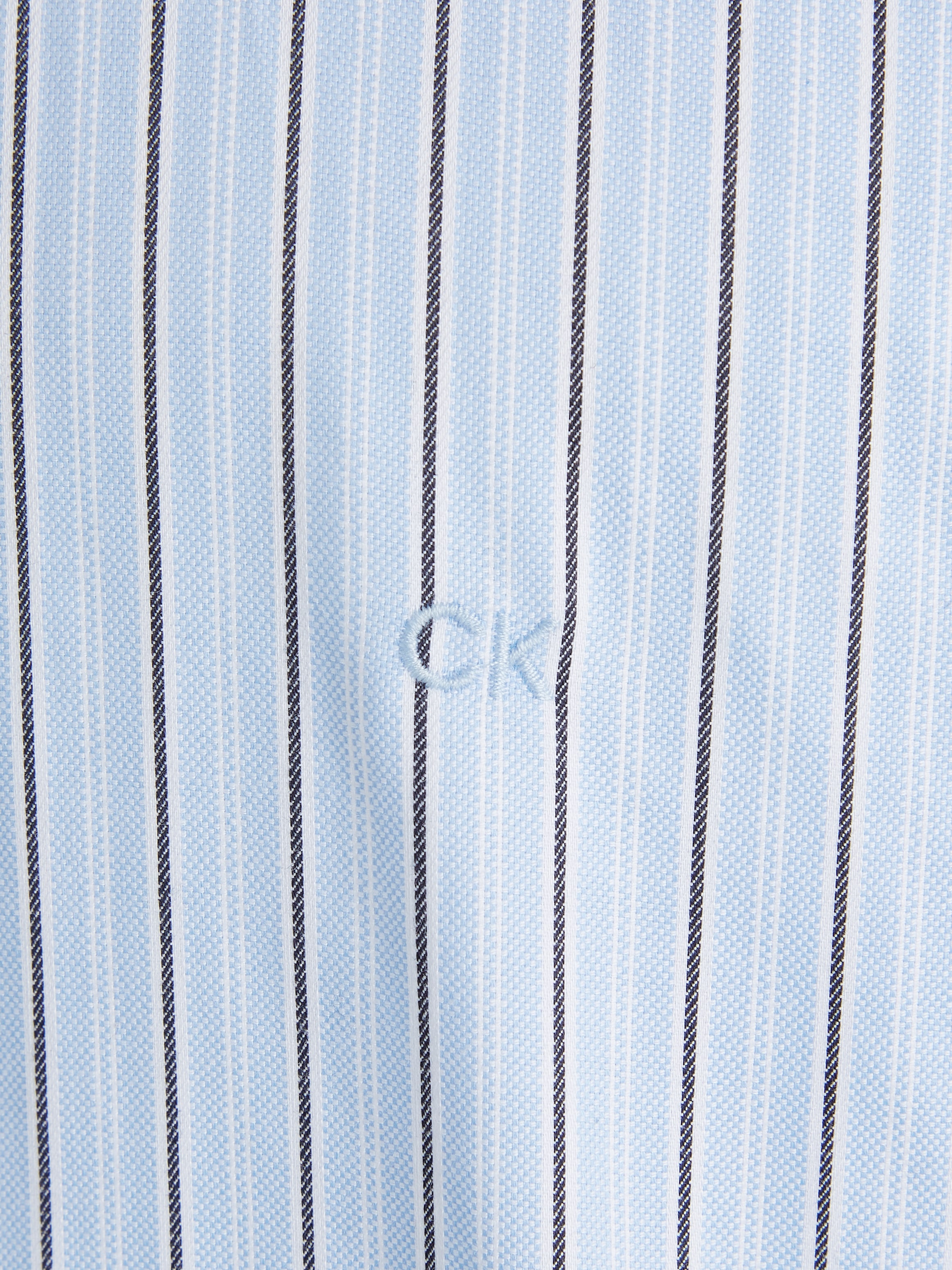 Calvin Klein Langarmhemd »OXFORD 2 TONES STRIPE SLIM SHIRT« mit Knopfleiste