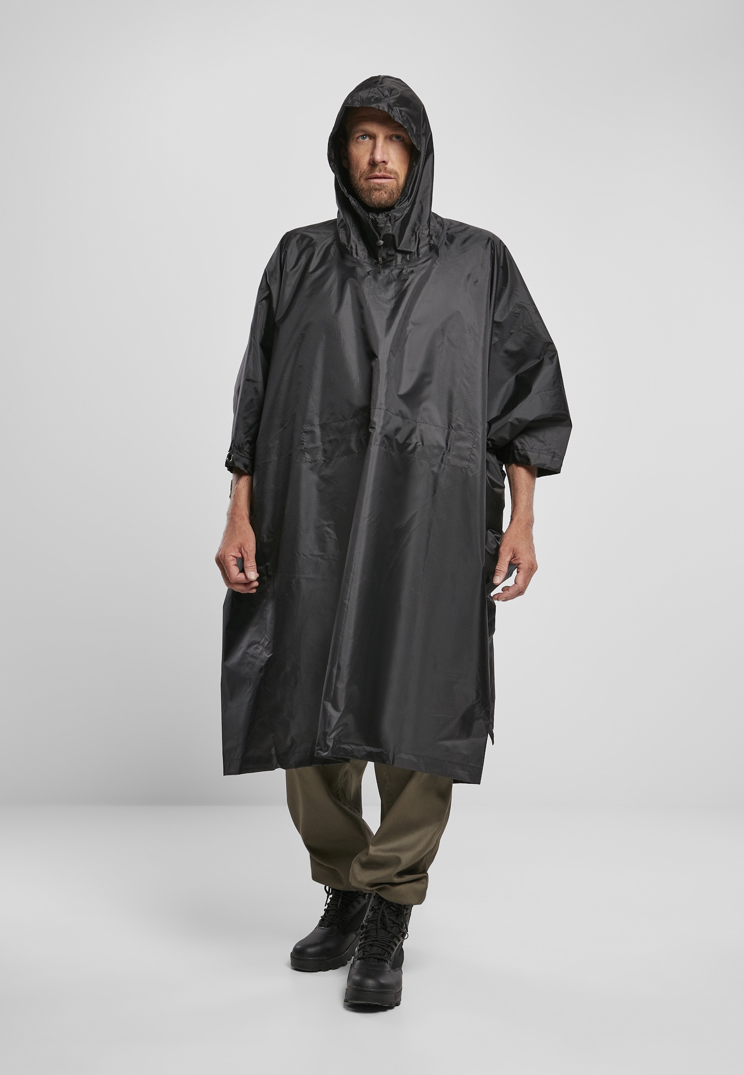 Brandit Allwetterjacke "Brandit Herren Ripstop Poncho", (1 St.), ohne Kapuze