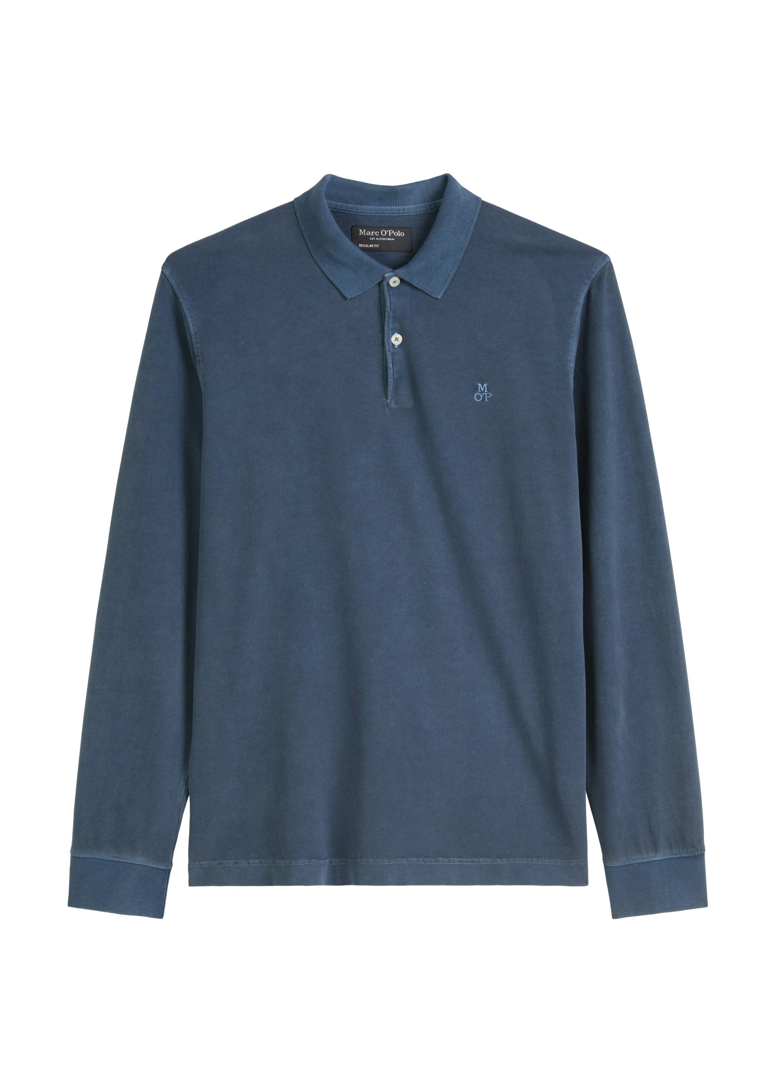 Marc O'Polo Langarm-Poloshirt »aus reiner Bio-Baumwolle«