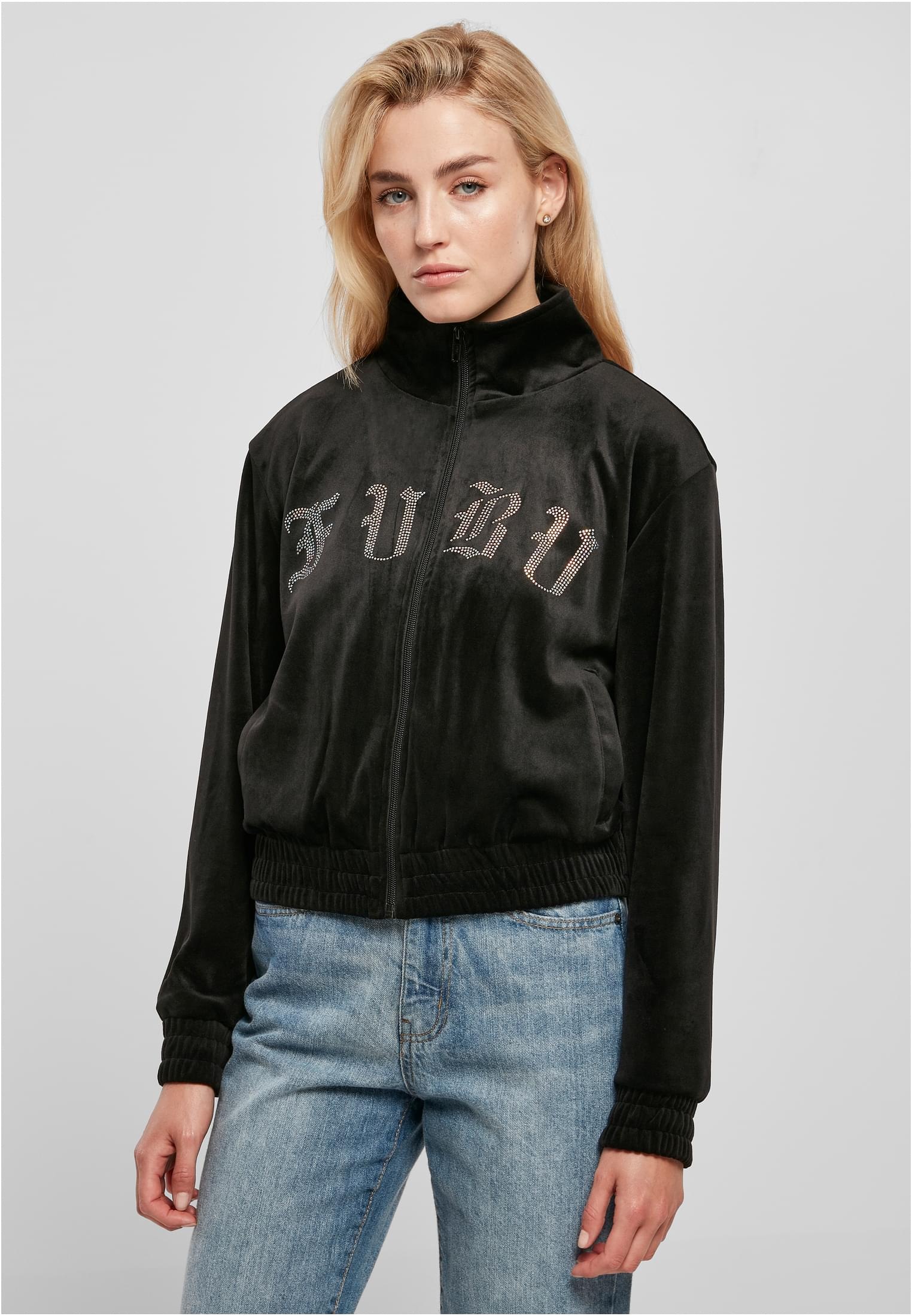 Fubu Collegejacke "Fubu Damen", (1 St.), ohne Kapuze