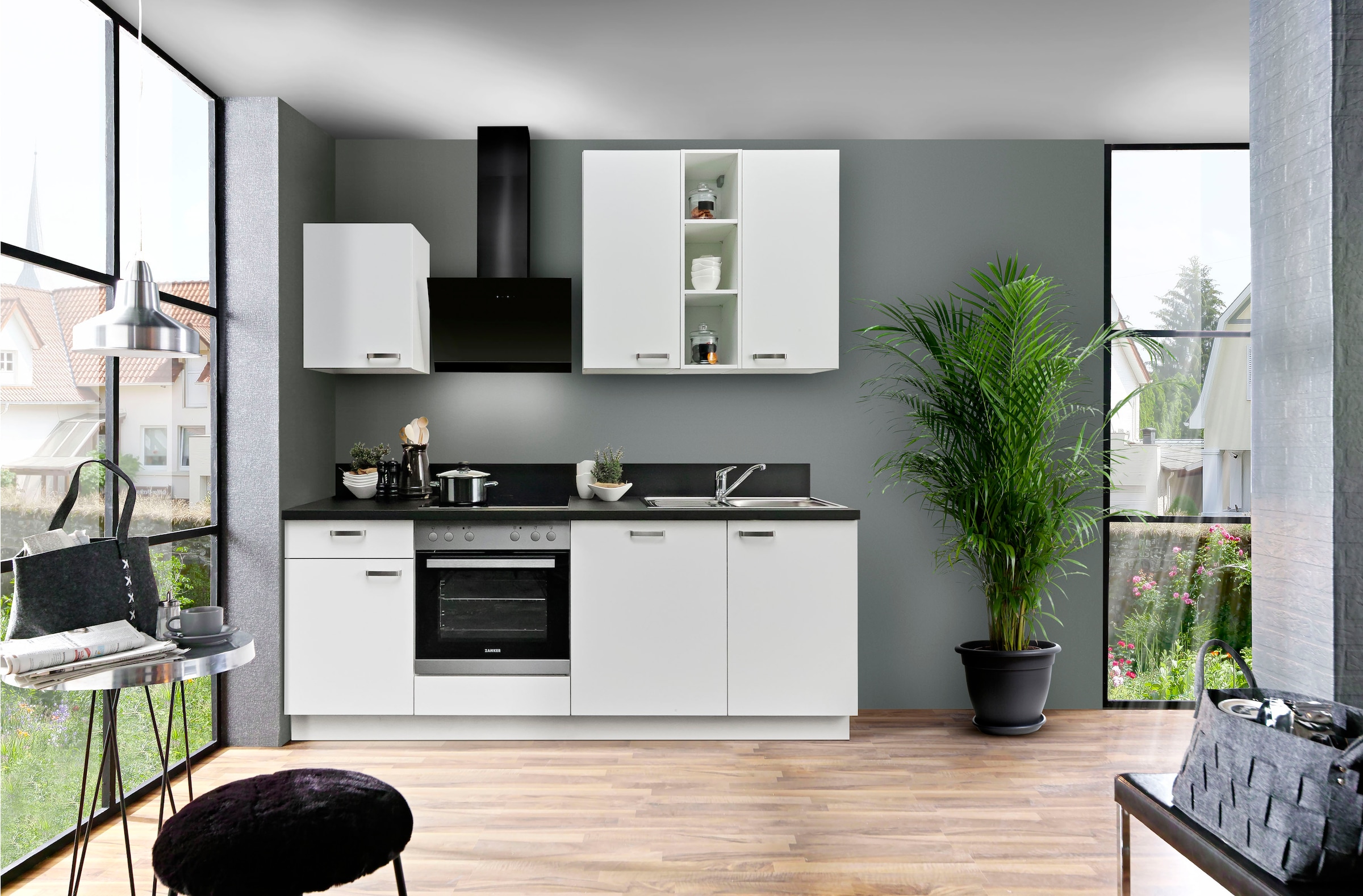 KOCHSTATION Küchenzeile ""KS-Bari", wahlw. mit E-Geräten & Geschirrspüler" günstig online kaufen