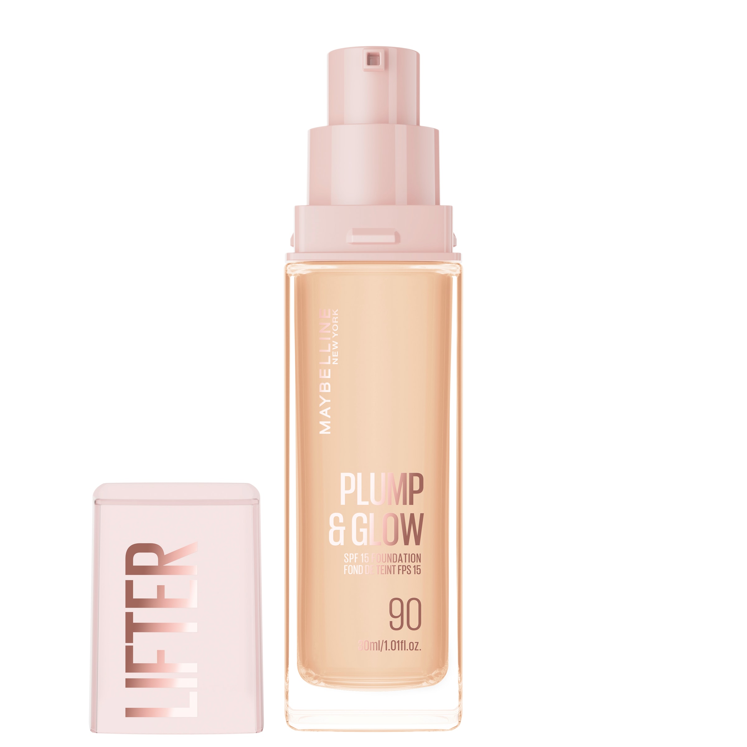 MAYBELLINE NEW YORK Foundation »LIFTER PLUMP AND GLOW FOUNDATION« verleiht sofort einen strahlenden Glow