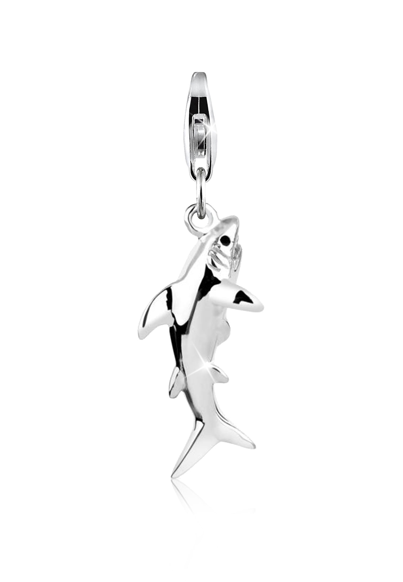 Charm-Einhänger »Anhänger Hai Fisch Meer Shark 925 Silber«