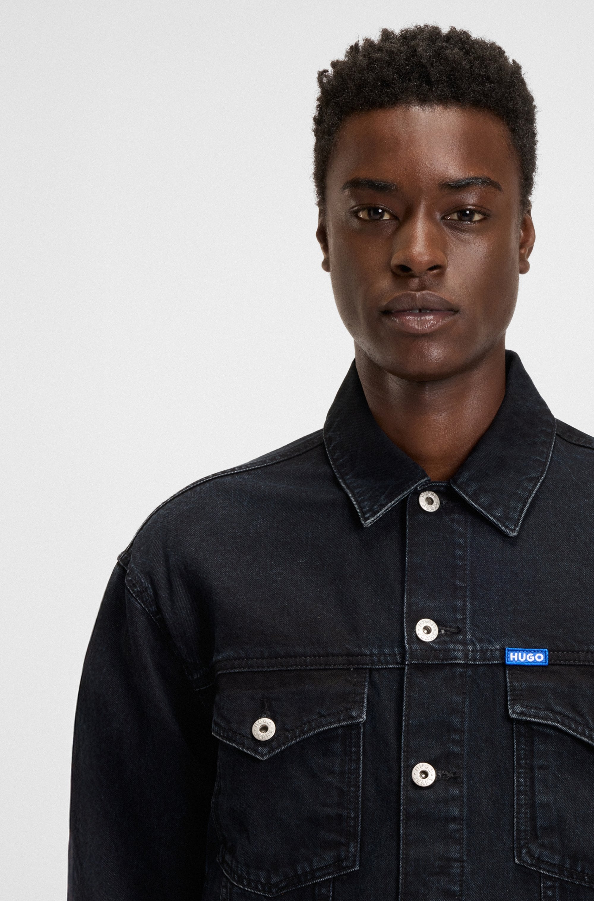 HUGO Blue Jeansjacke »Dex«, mit Logo-Details