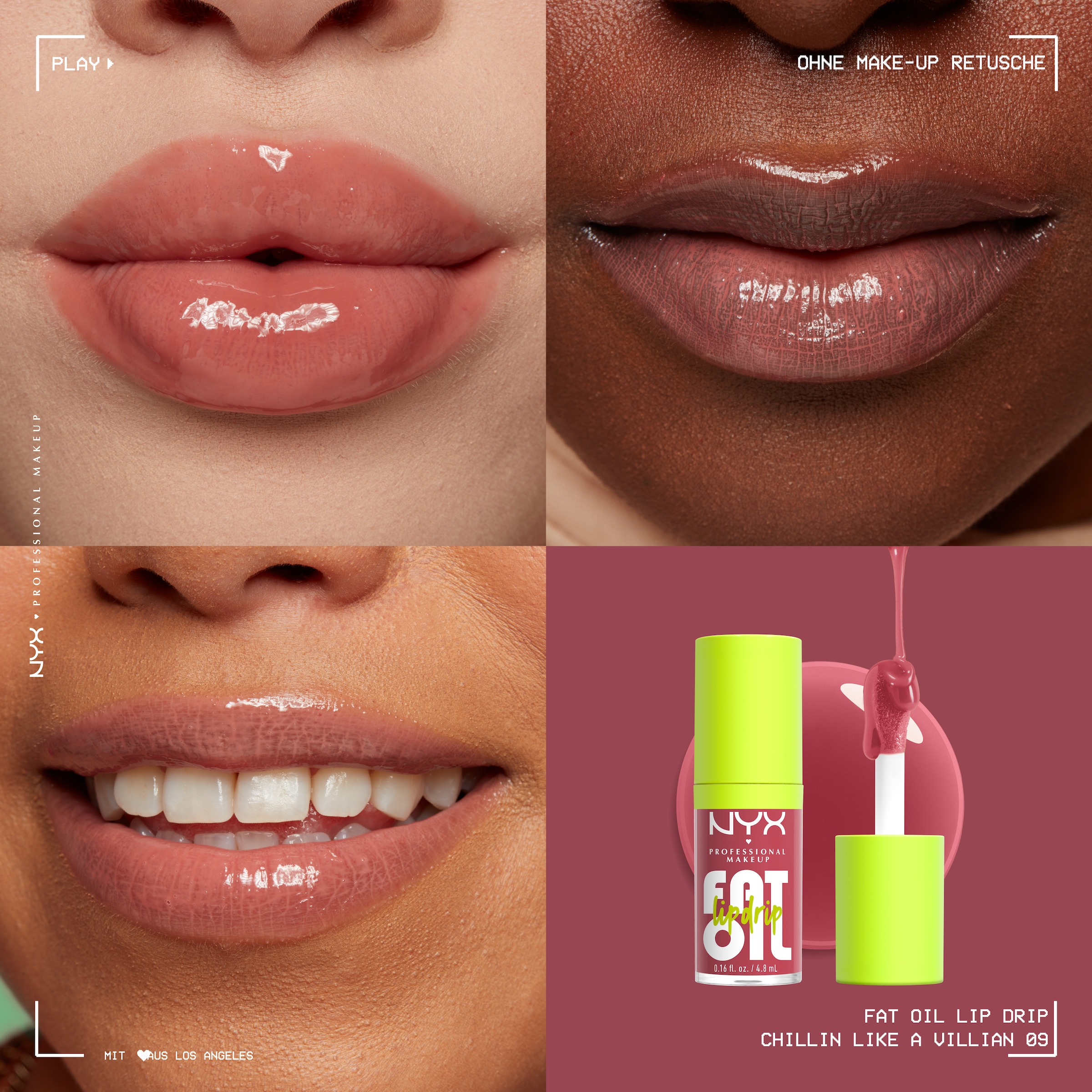 NYX Lipgloss »Makeup Fat Oil Lip Drip«, mit natürlichen Inhaltstoffen