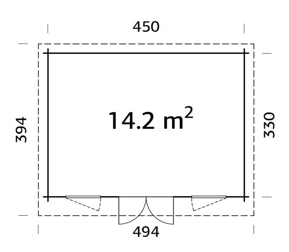 Palmako Gartenhaus »Lisa« verschiedene Farben