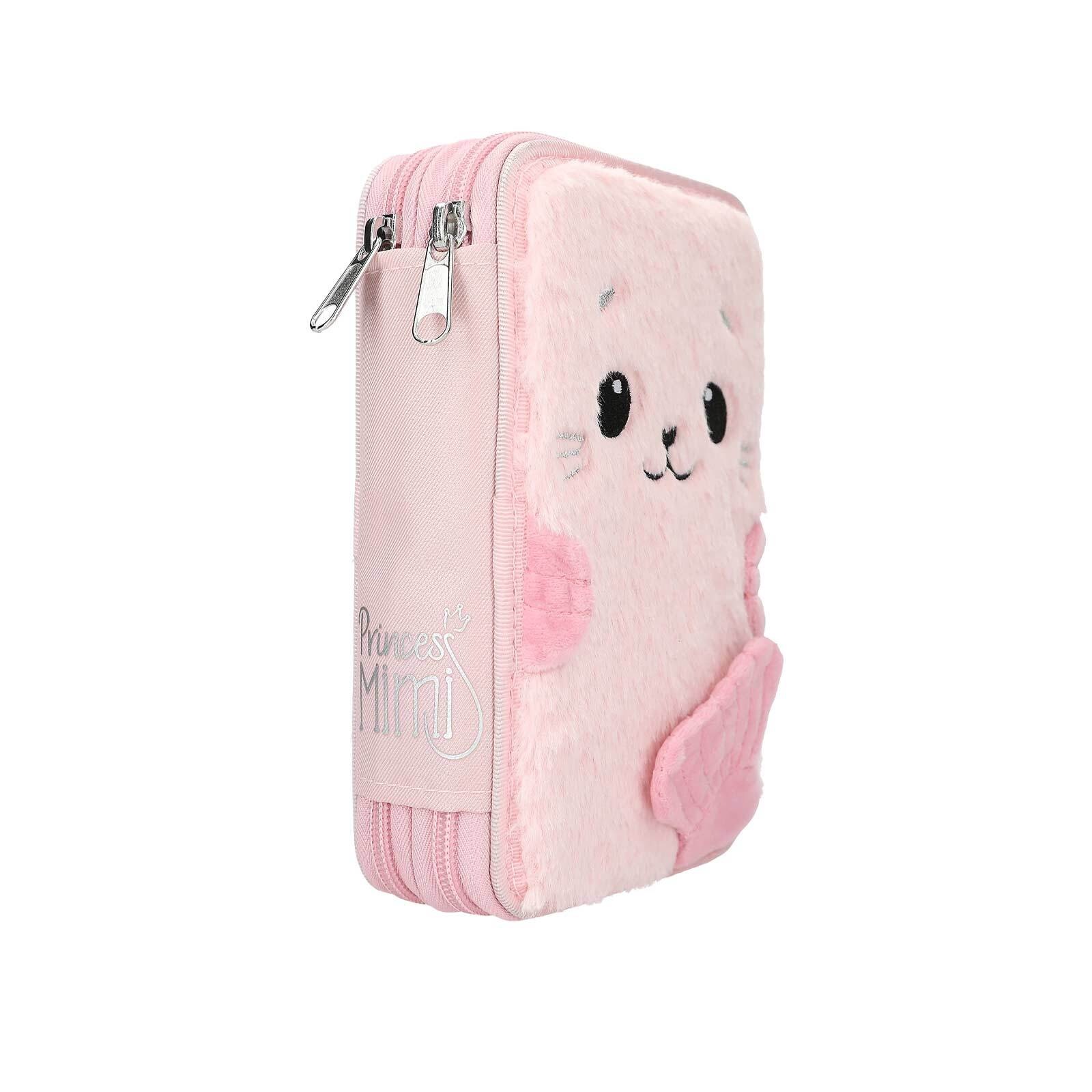 Thumbnail - Depesche Buntstift "2-Fach Federtasche ROBBY Princess Mimi 19 x 12 x 5 cm rosa"