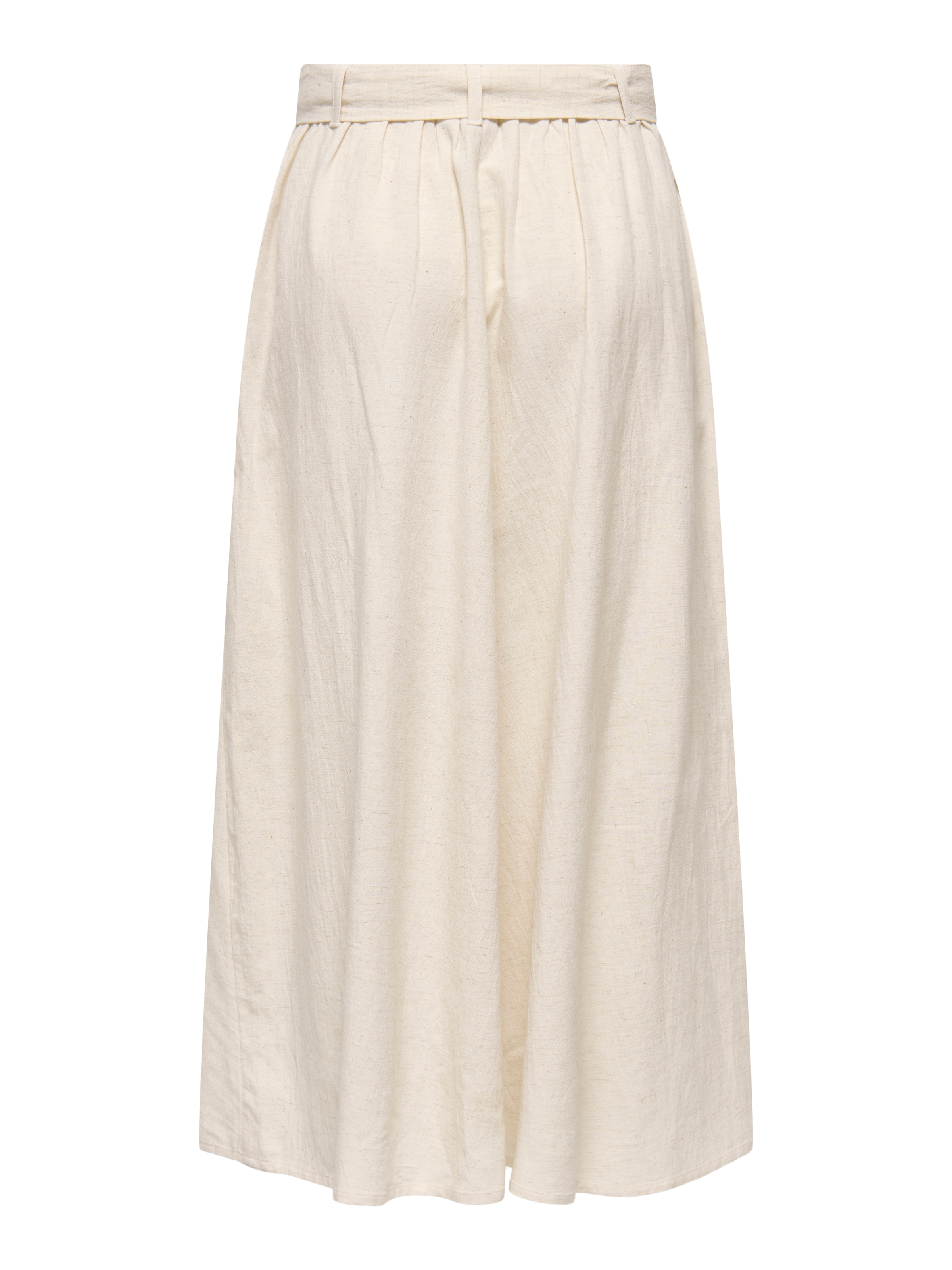 JDY Maxirock »JDYMILAN LINEN HW BELTED SKIRT WVN DIA« Sommerrock mit Leinen