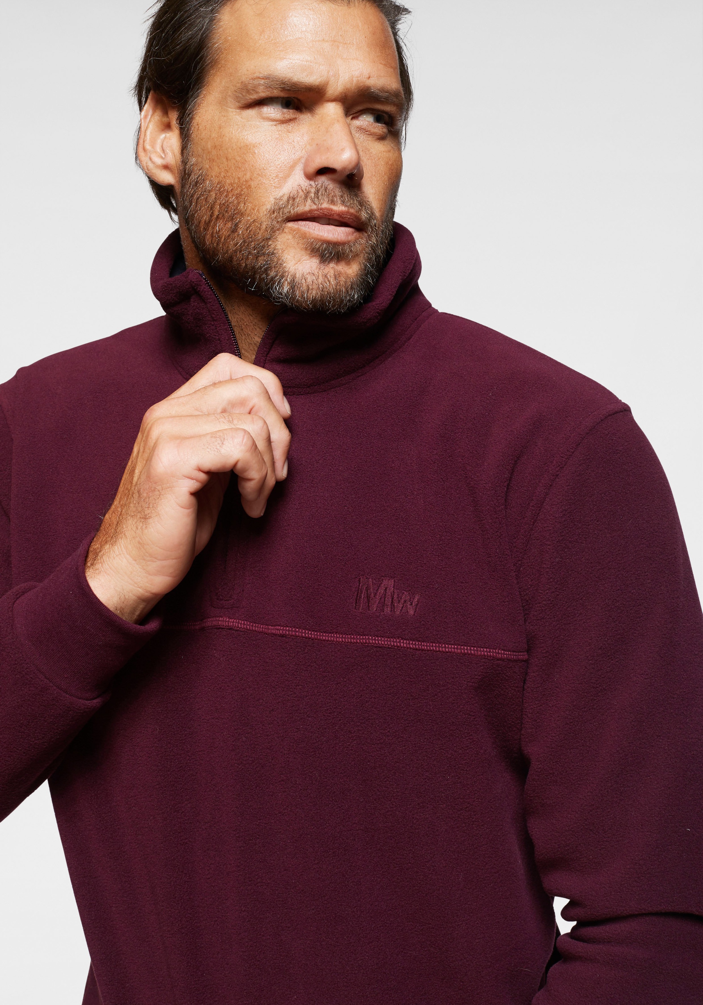 Thumbnail - Mans World Fleecepullover, für die Übergangszeit aus Fleece, schnelltrocknend