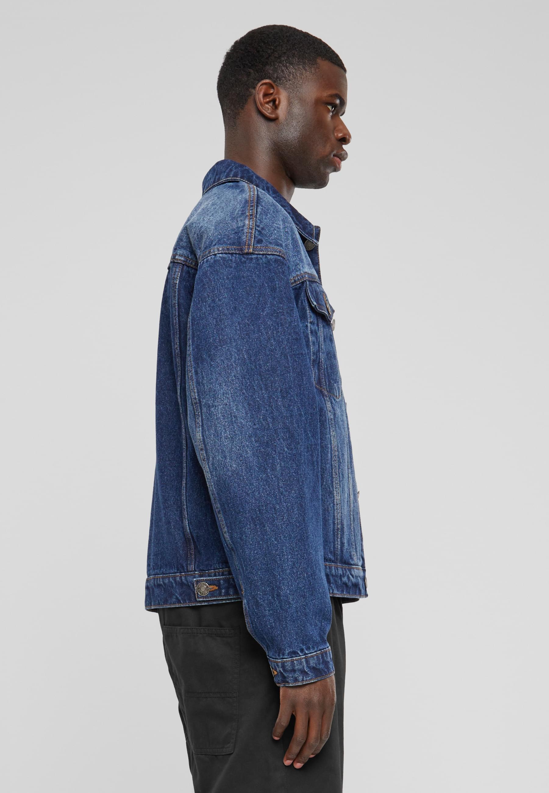 URBAN CLASSICS Jeansjacke »Urban Classics Herren Heavy Ounce Boxy Denim Jacket«, (1 St.), ohne Kapuze