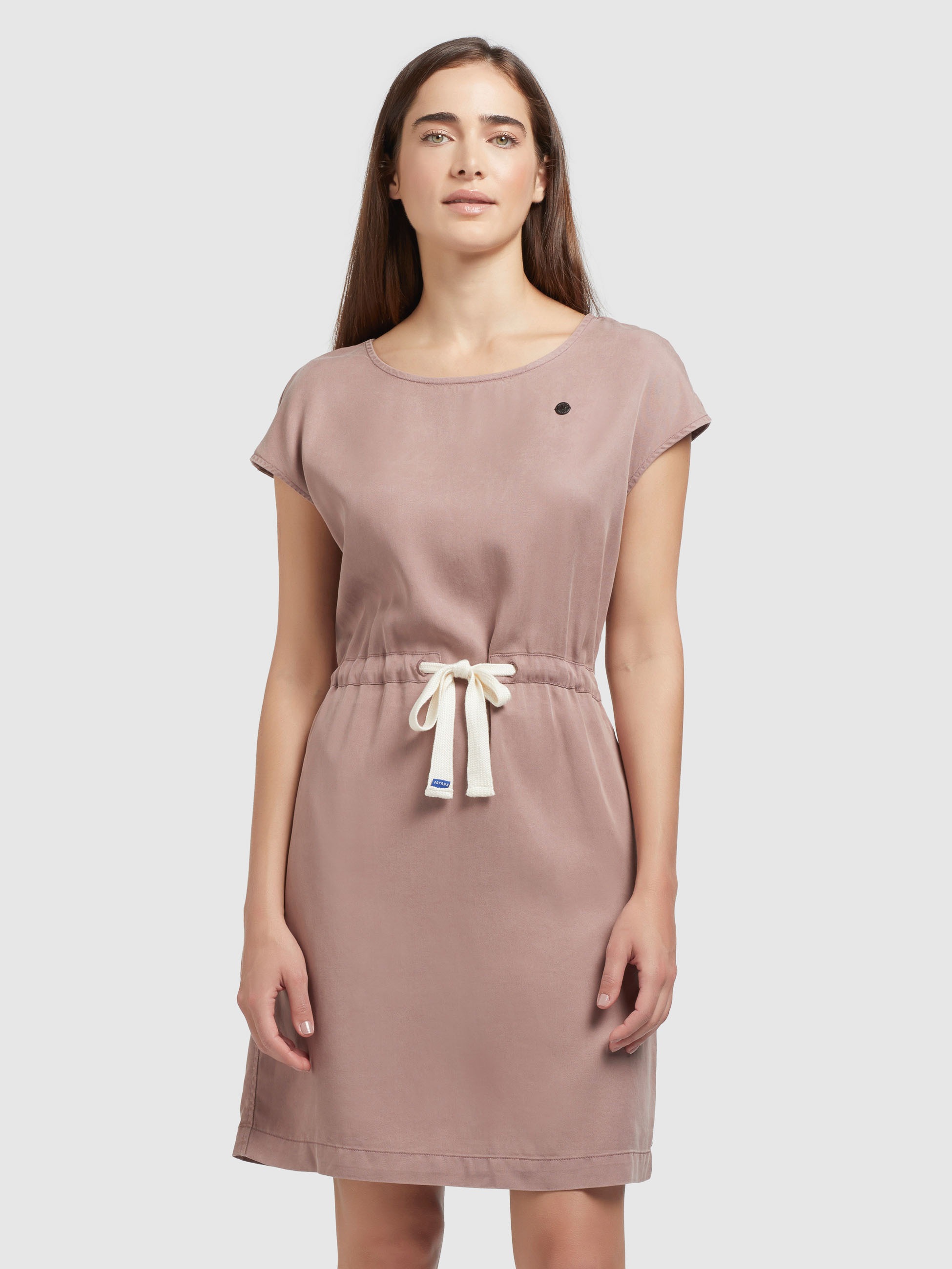 khujo Shirtkleid »HEDIYE«, | Eingrifftaschen BAUR breitem Taillenzug kaufen online mit und