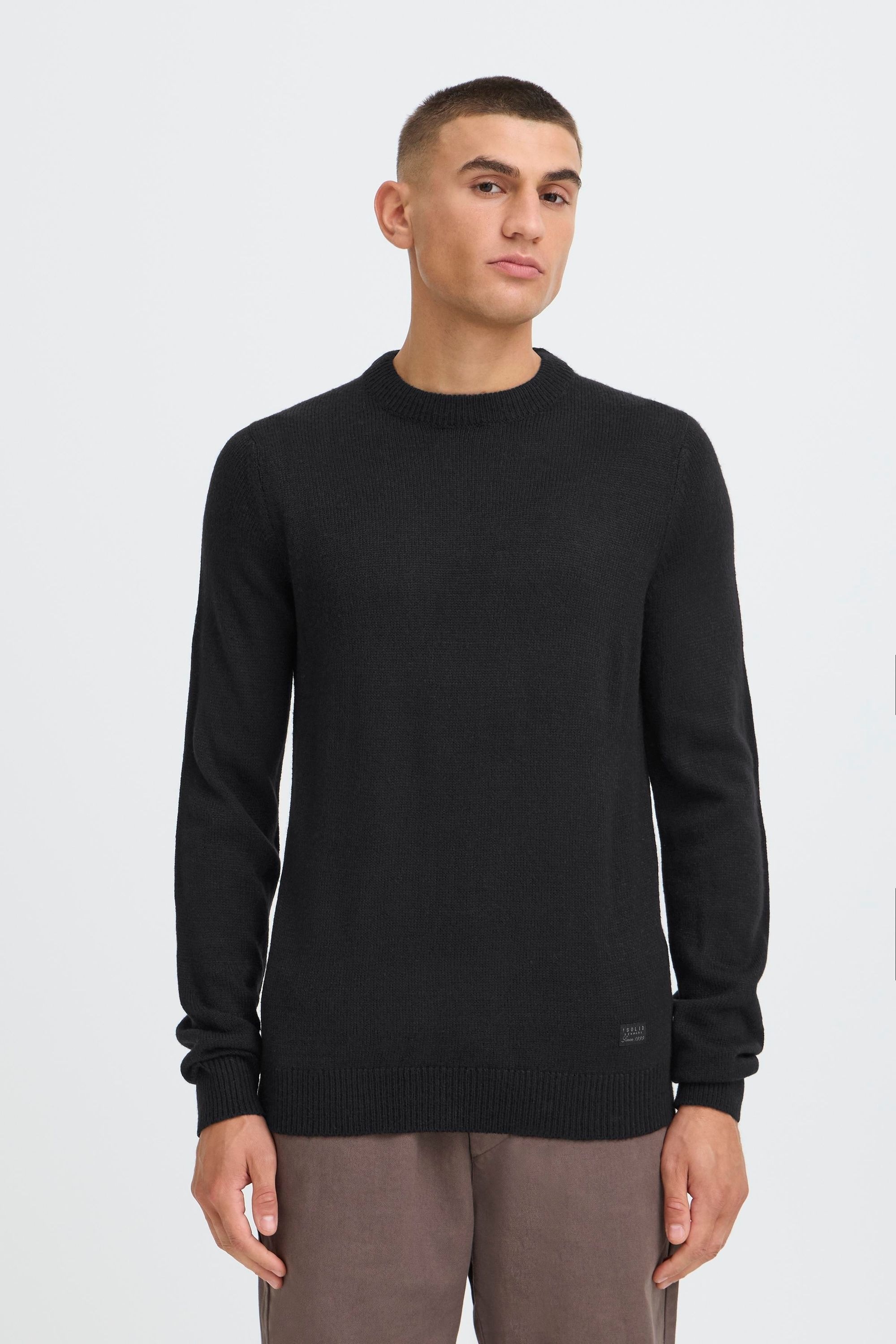 !solid SDBABAK Knit Pullover Black M 2