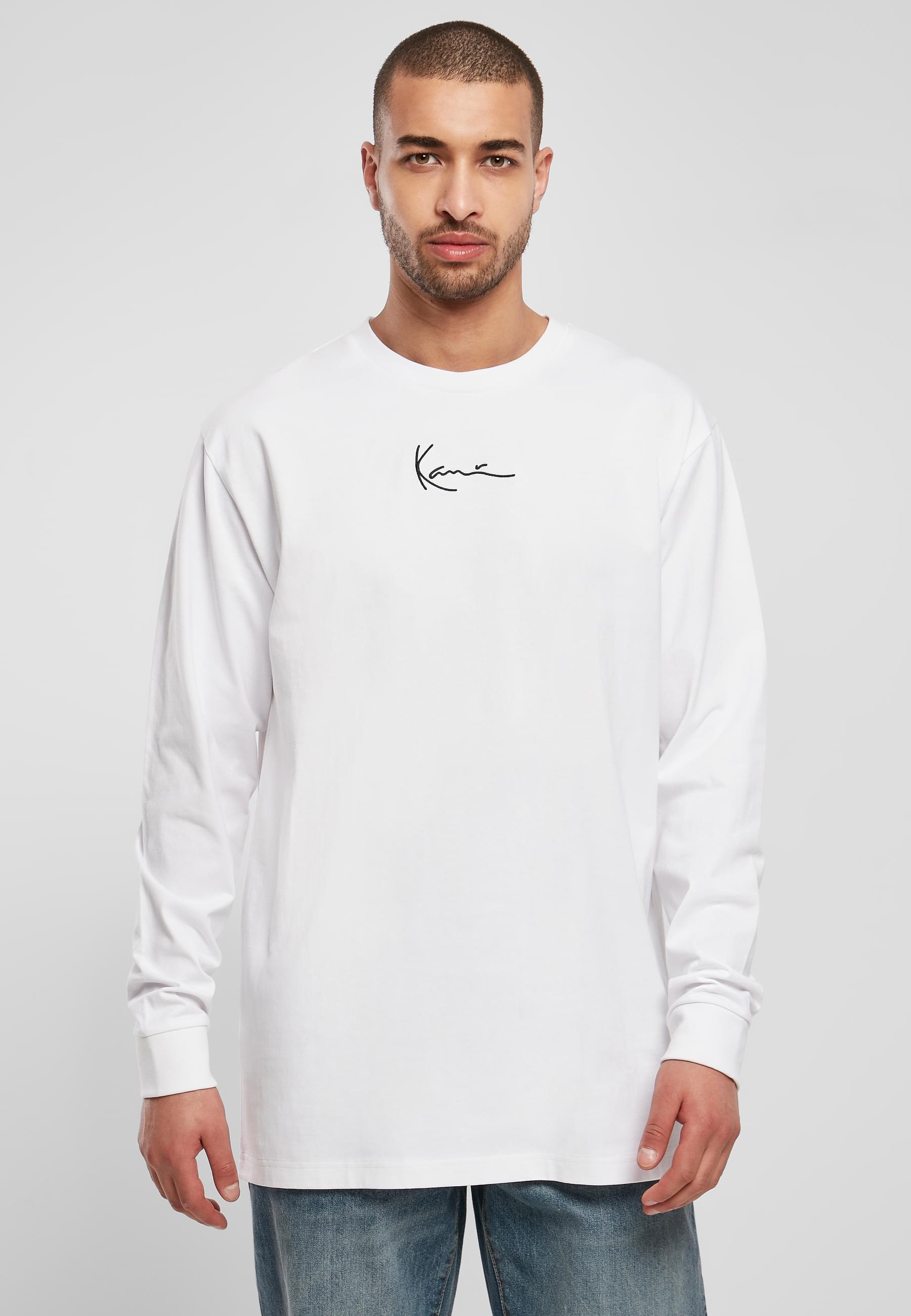 Karl Kani Longsleeve »Karl Kani Herren KKMQ22002WHT Small Signature L/S white«, (1 tlg.)