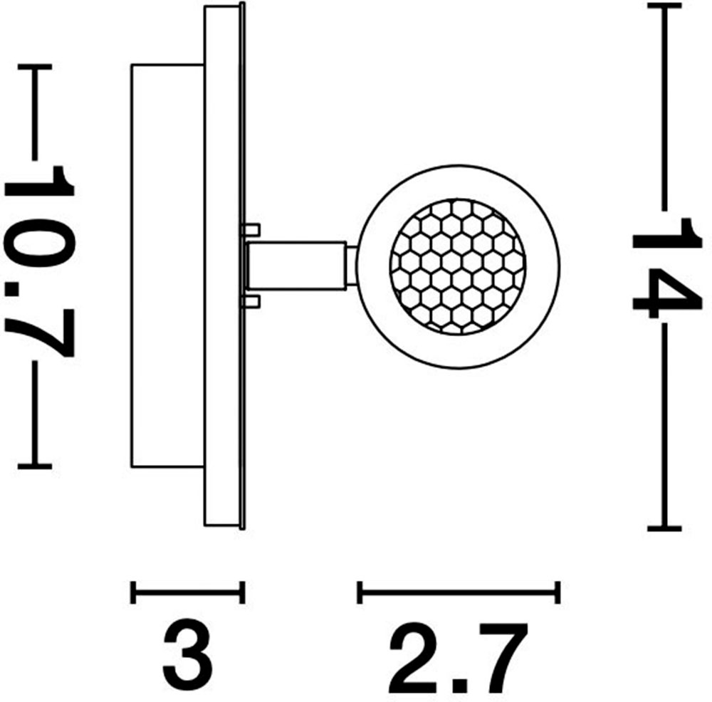 Nova Luce LED Wandleuchte »PENOR«, 1 flammig, Leuchtmittel LED-Modul | LED fest integriert