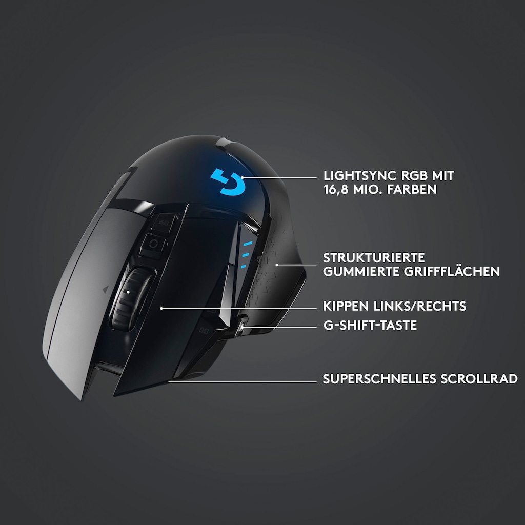 Logitech G Gaming-Maus »G502 LIGHTSPEED Wireless EER2«, Funk