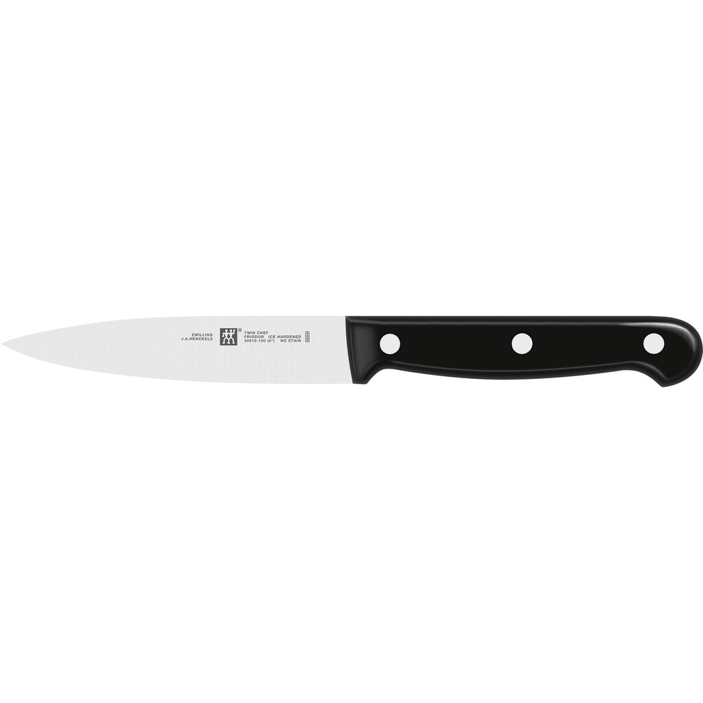 Zwilling Pfannen-Set »Shine/Twin Chef 2«, Aluminium, (Set, 4 tlg., je 1 Bratpfanne Ø 24/28 cm, 2-teiliges Kochmesser-Set), Induktion, Ø 20/24 cm, inkl. 2-teiligem Kochmesser-Set