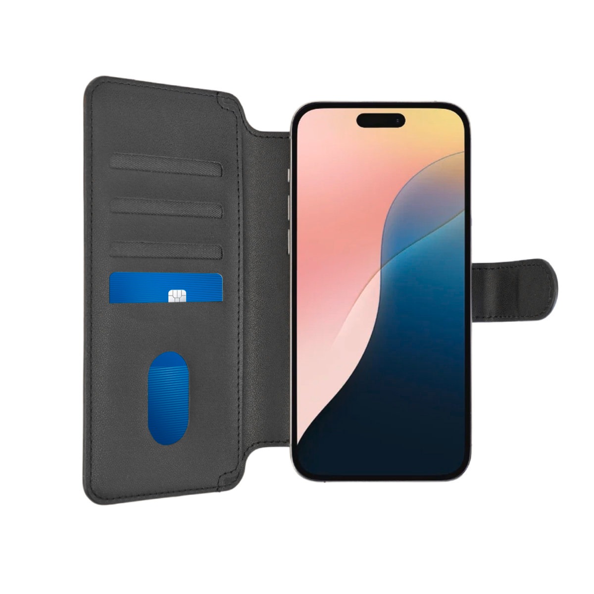 4smarts Flip Case »Universal Magnet Wallet CardCaddy XL«, MagSafe UltiMag Portemonnaie, RFID Schutz, iPhone 12, 13, 14, 15 Serie
