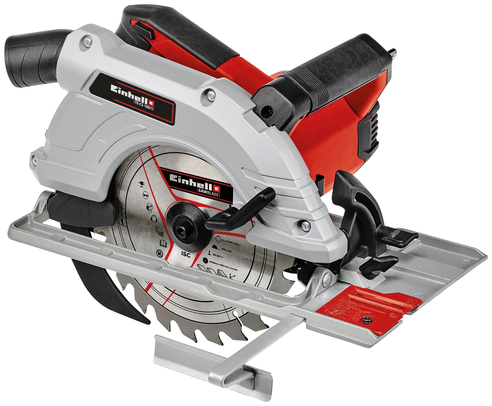 EINHELL Handkreissäge "TE-CS 190/1", B:24,2mm H:23,3mm L:37,4mm, rot, Sägemaschinen