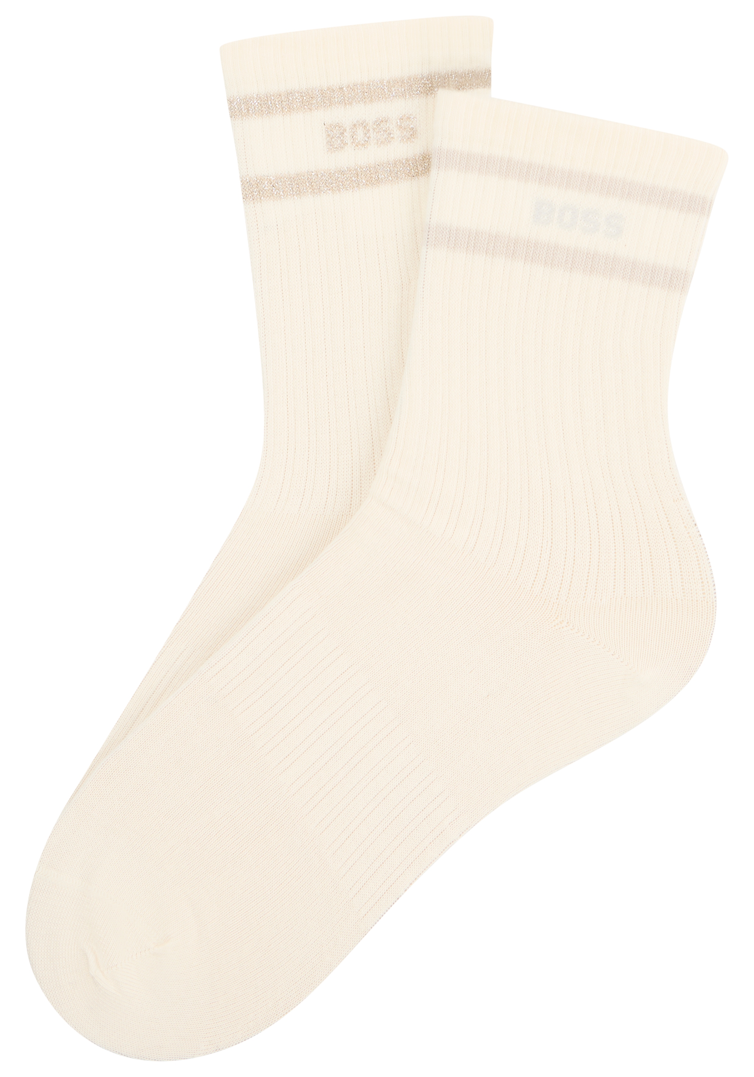 BOSS Socken "2P QS Lurex Log CC W" 2 Paar tlg.