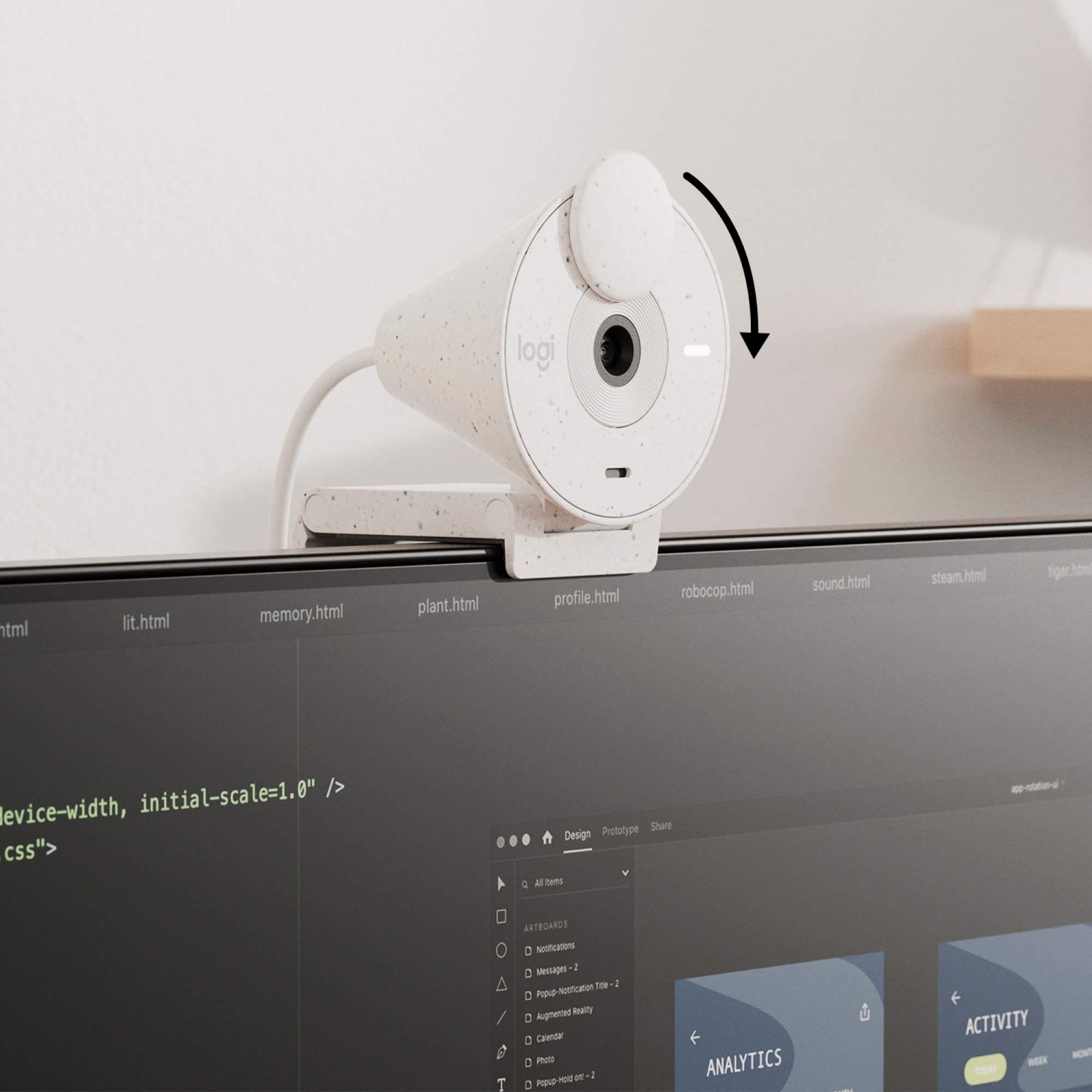 Logitech Webcam »BRIO 300«, Full HD, Mikrofon-Reichweite: Bis zu 1,22 m