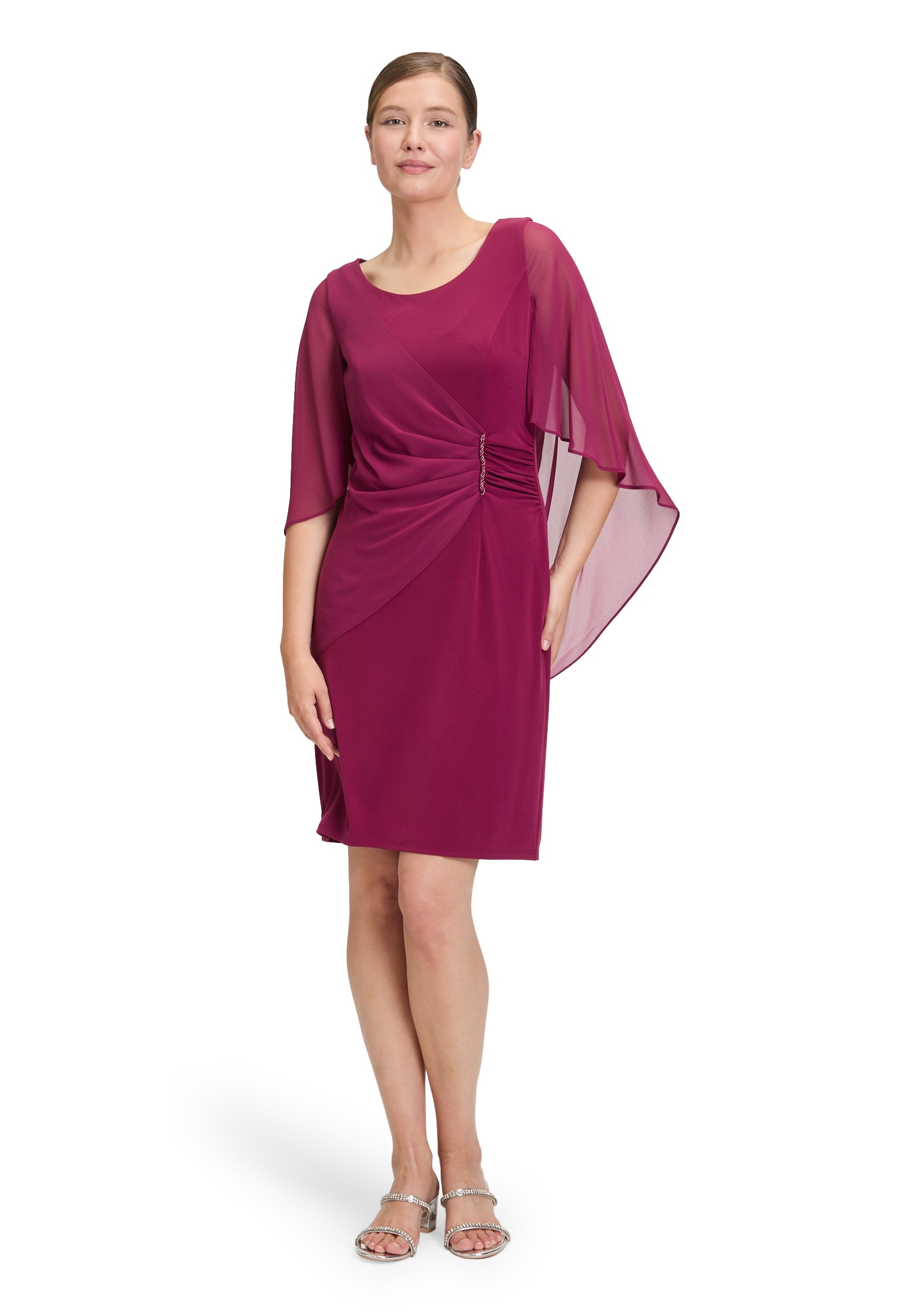 Vera Mont Cocktailkleid »Vera Mont Cocktailkleid mit Raffung«, Materialmix