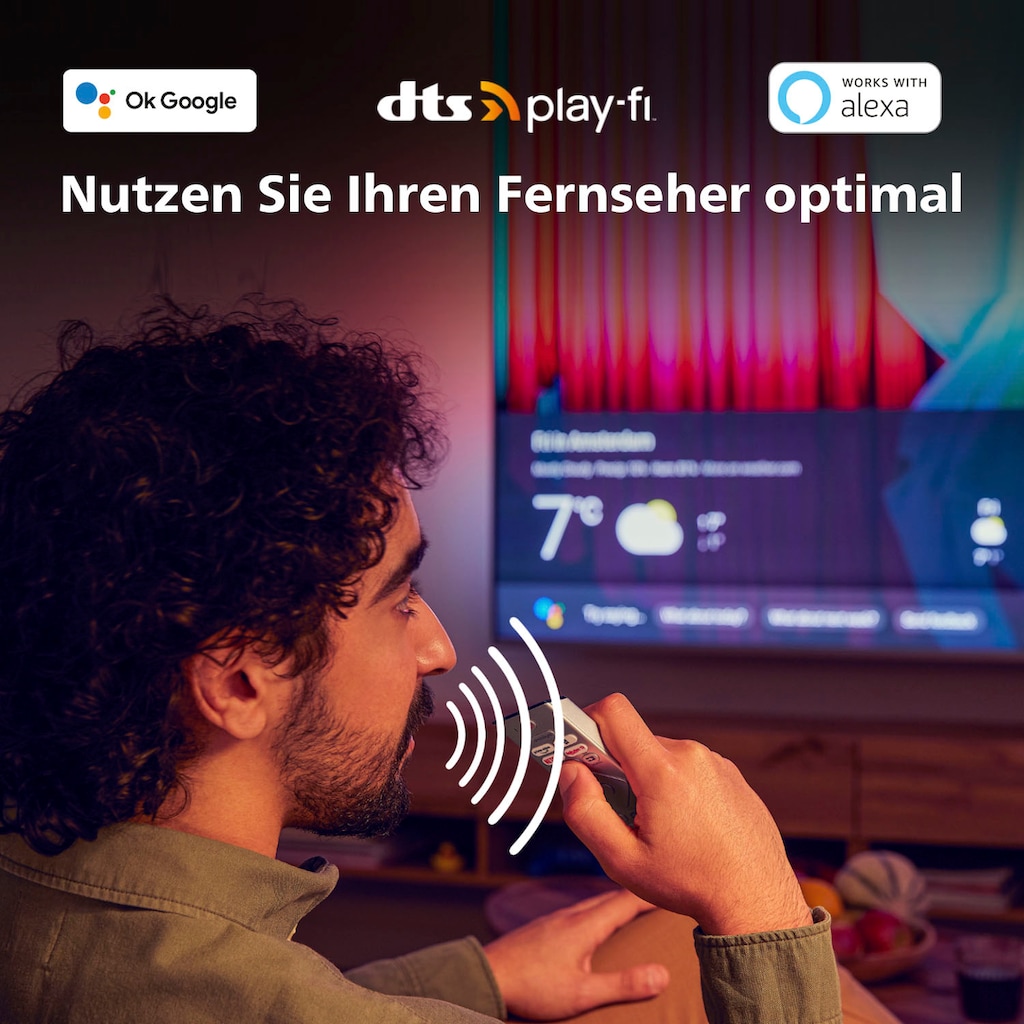 Philips OLED-Fernseher »77OLED808/12«, 194 cm/77 Zoll, 4K Ultra HD, Android TV-Google TV-Smart-TV