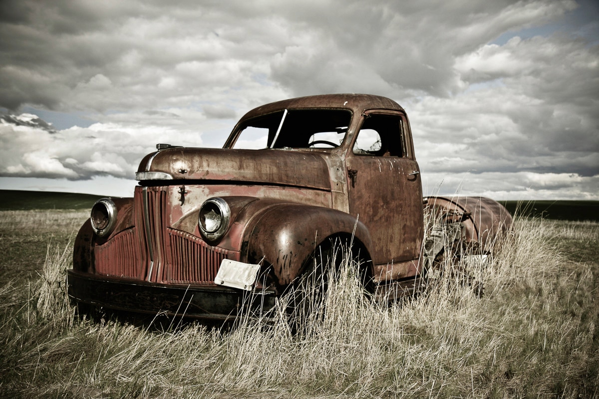 Papermoon Fototapete "Altes Auto"