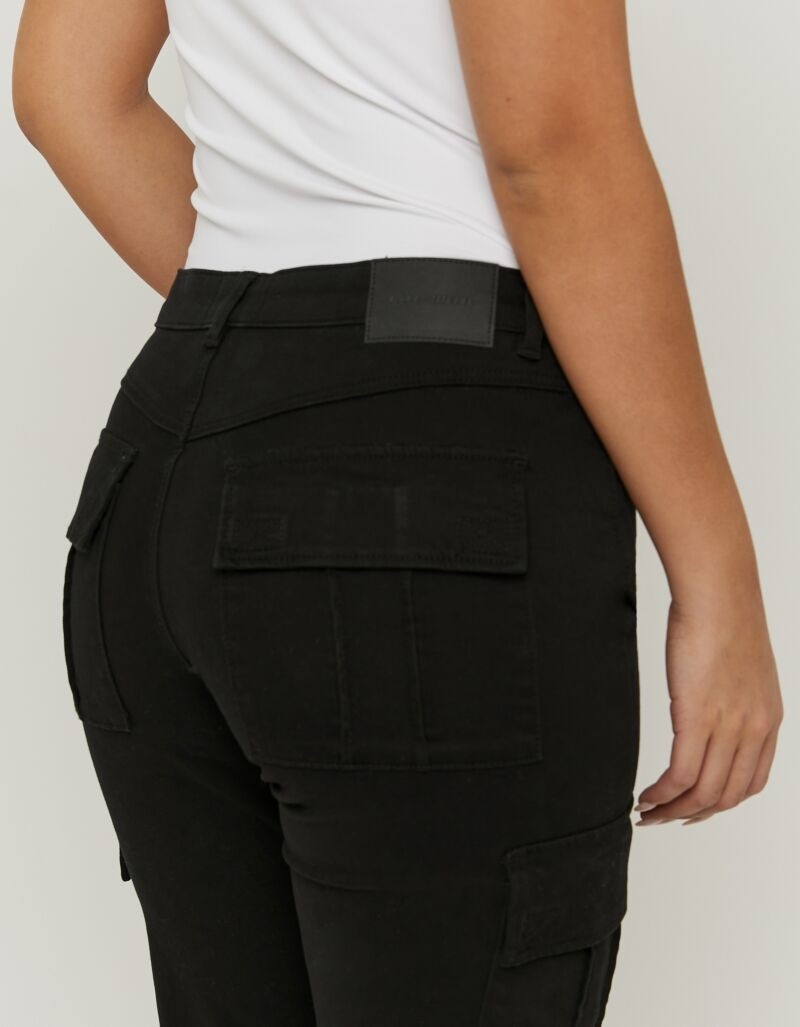 Thumbnail - Tally Weijl Bootcuthose "SPACOWELLE" Baumwollmischung, im Cargo-Stil mit seitlichen Taschen