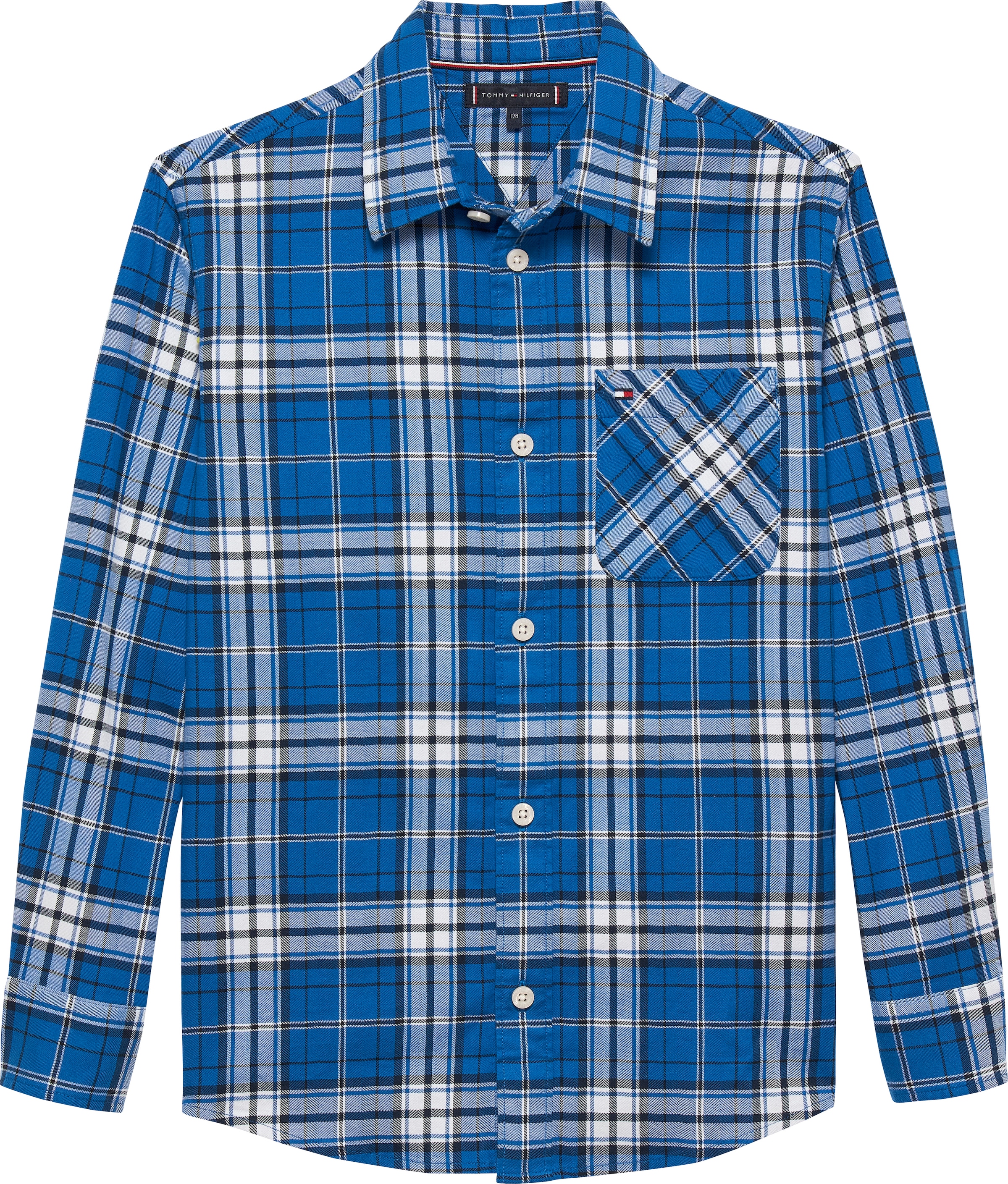 Tommy Hilfiger Langarmhemd »TOMMY GRAPHIC CHECK SHIRT«, Kinder bis 16 Jahre, Druck