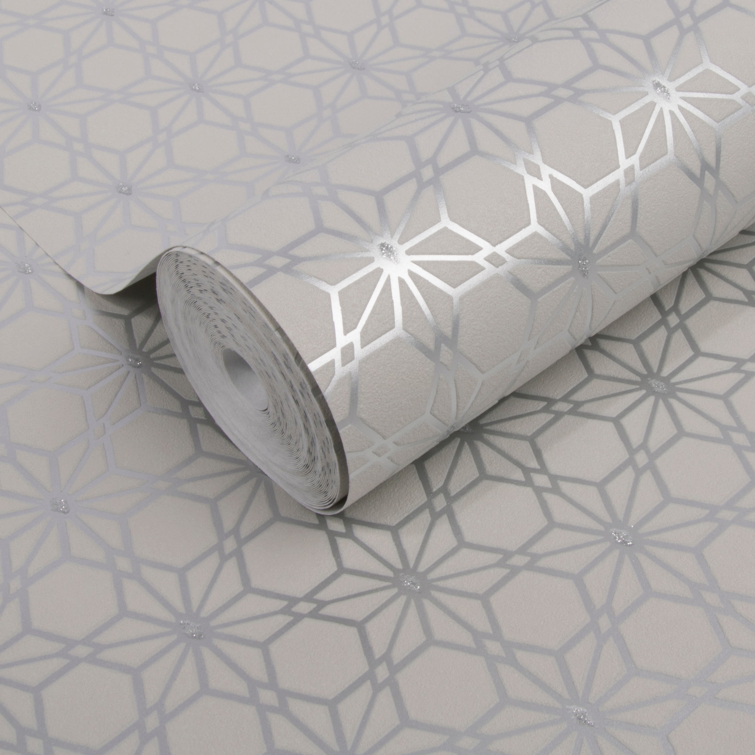 WOW Vliestapete »Mini Design«, geometrisch, Grau - 10m x 52cm