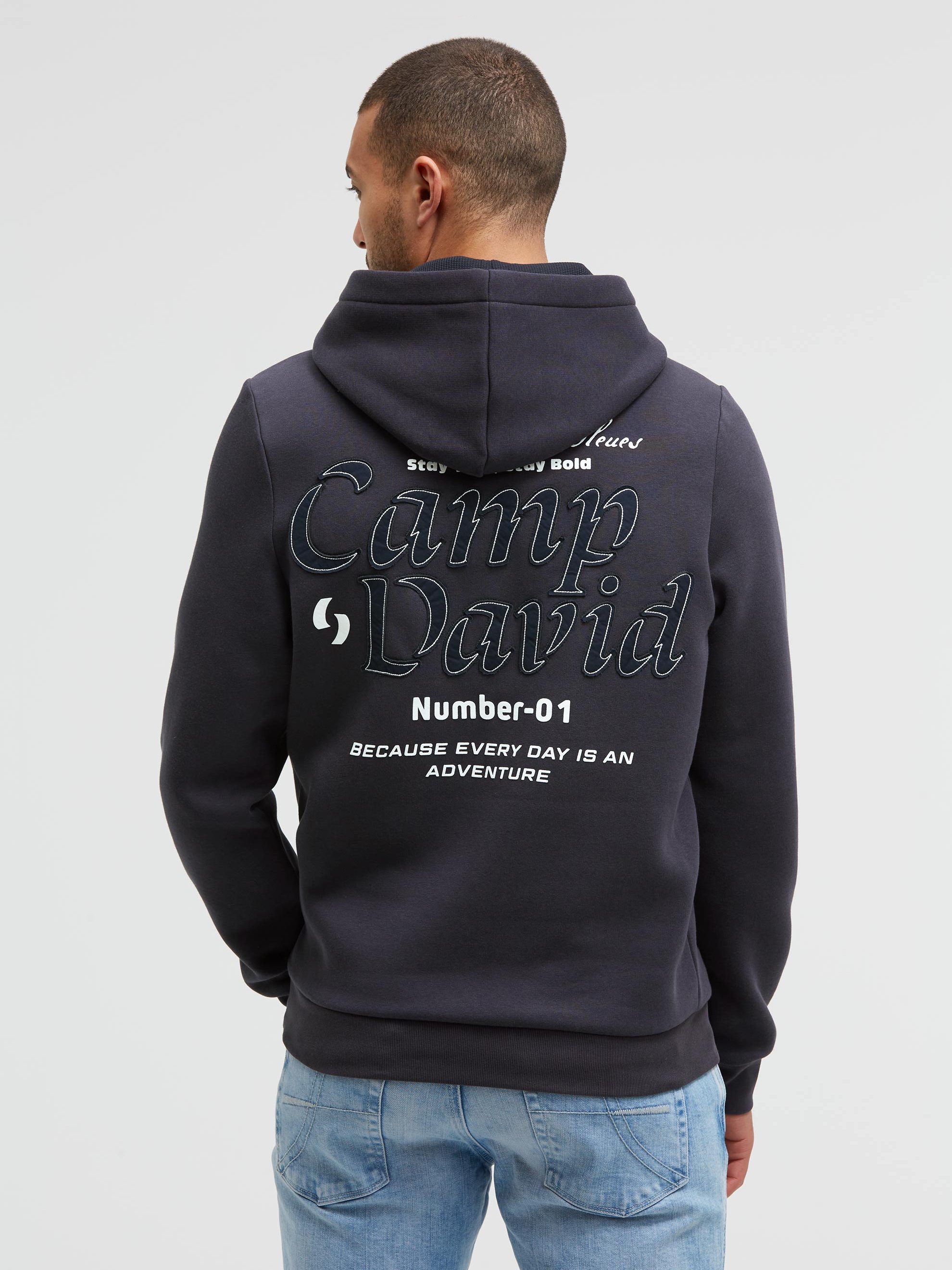 CAMP DAVID Kapuzensweatshirt , mit Artwork
