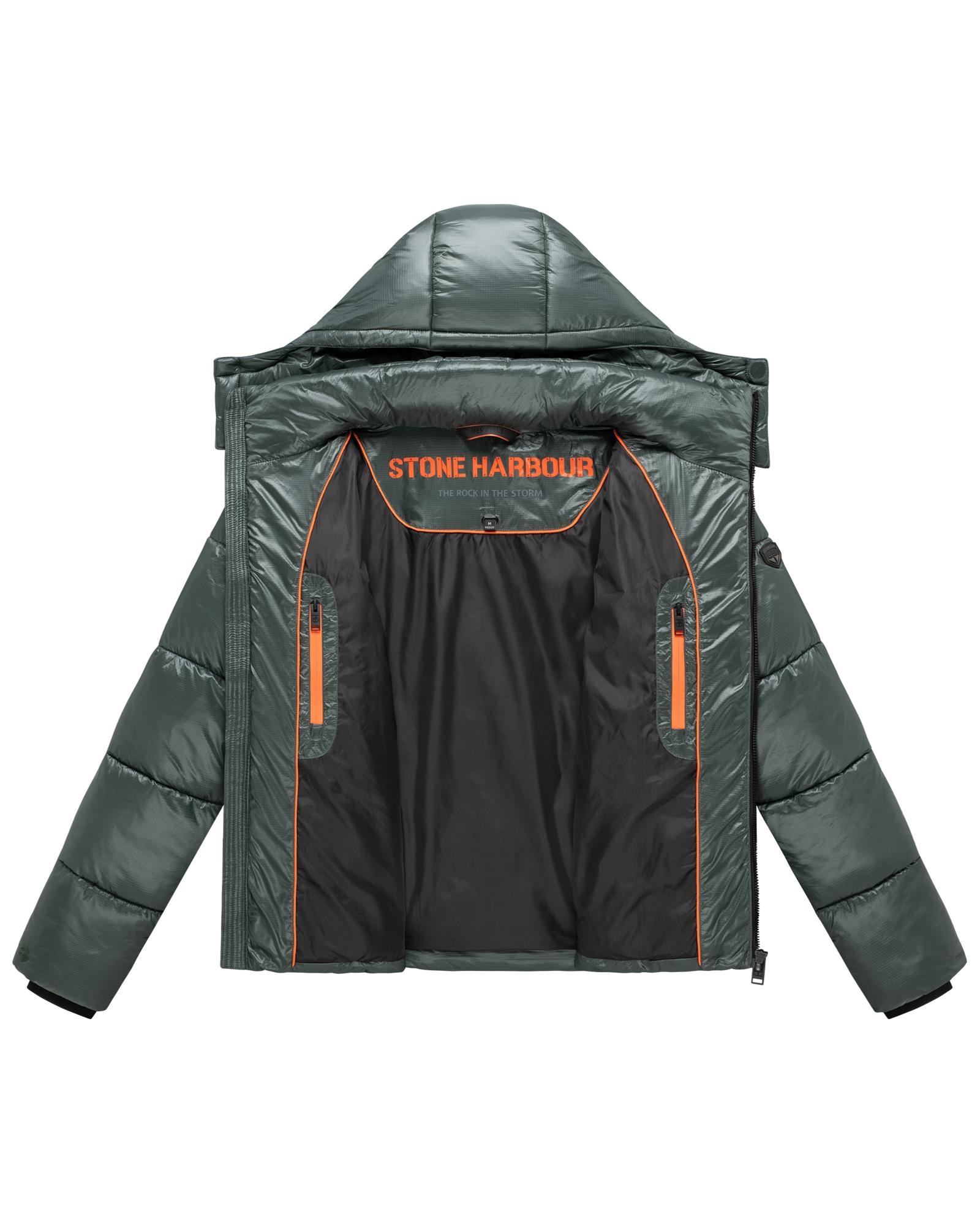 Stone Harbour Steppjacke »Ezioo XX« mit Kapuze Herren Winterjacke mit magnetischen Knöpfen