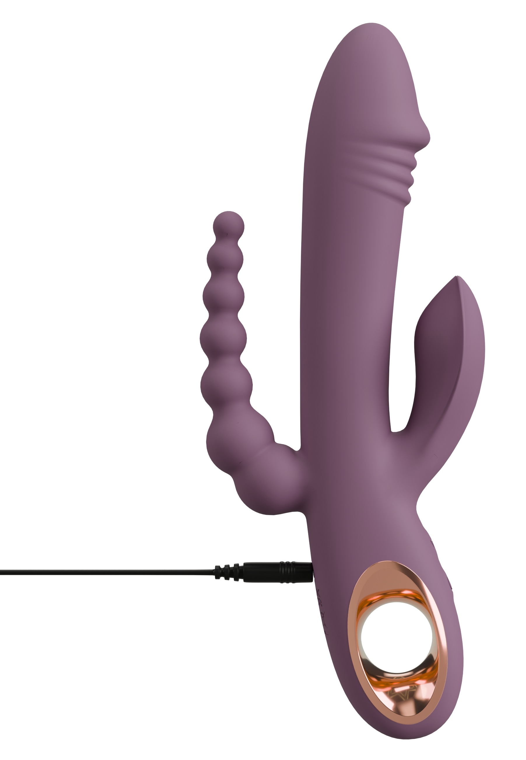 You2Toys Vibrator »Rabbitvibrator Slim Triple Plum«