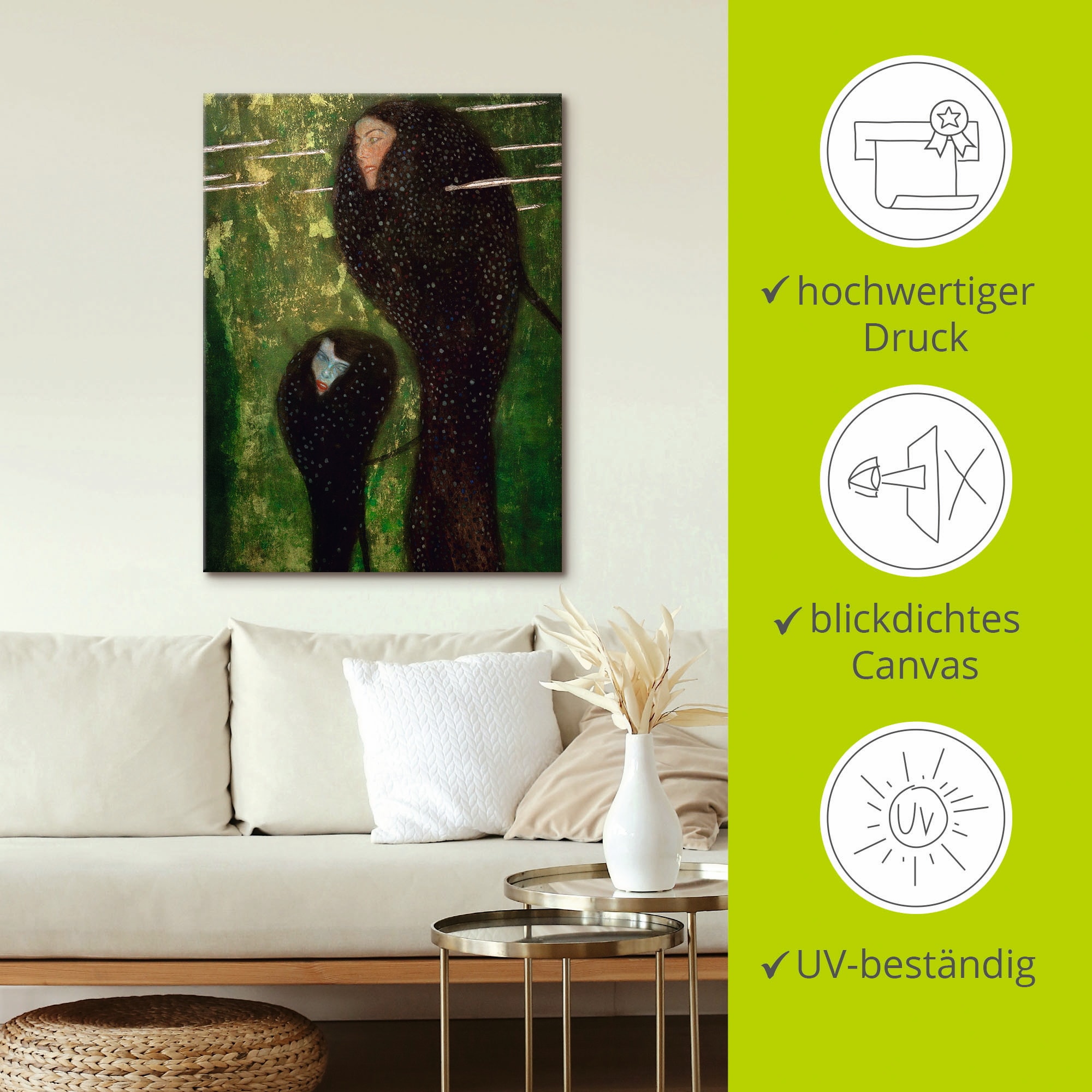 Artland Wandbild »Nixen (Silberfische)«, Gruppen & Familien, (1 St.), als Leinwandbild, Poster in verschied. Größen