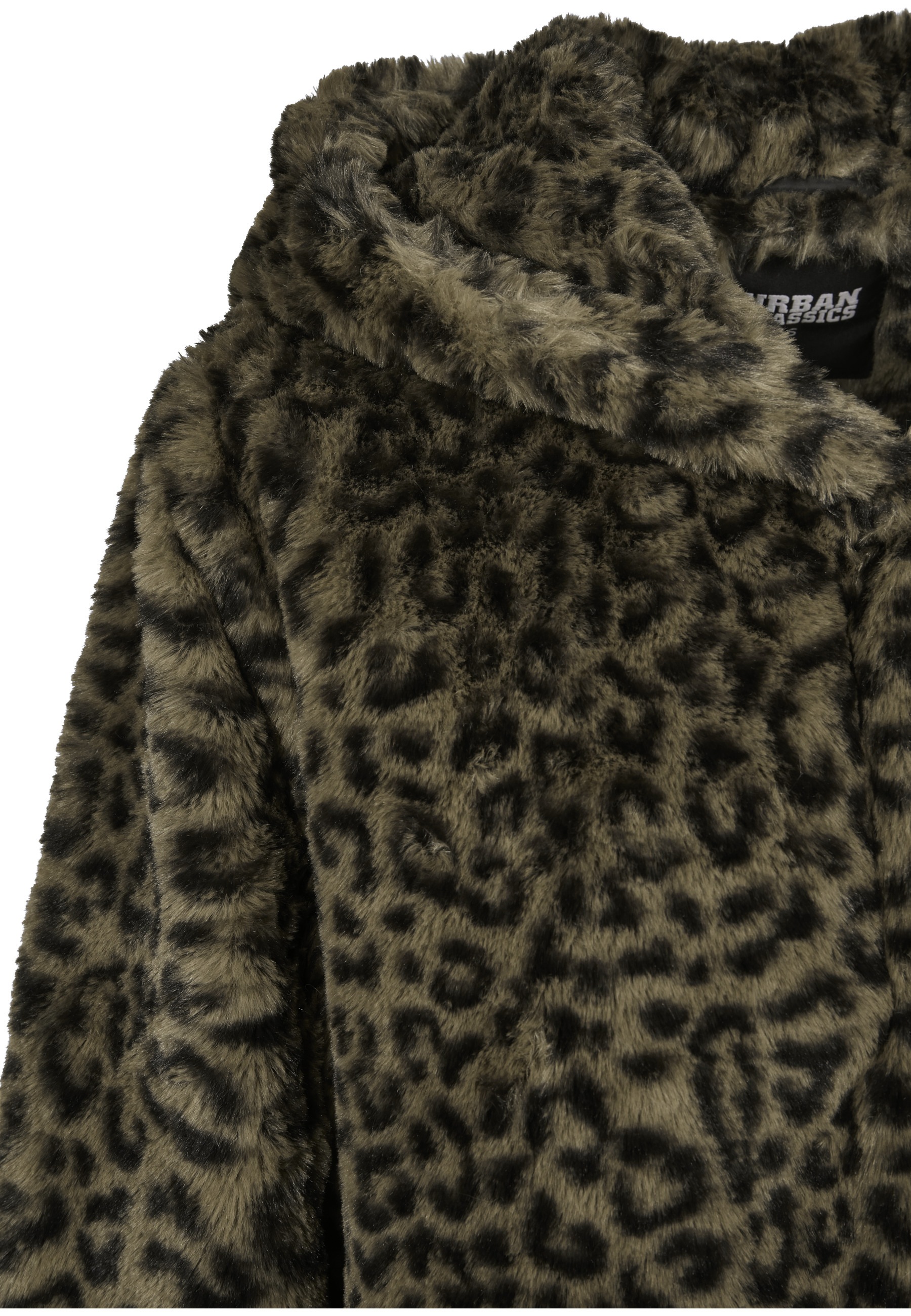 URBAN CLASSICS Parka »Urban Classics Damen Ladies Leo Teddy Coat« 1 Stk. tlg. mit Kapuze