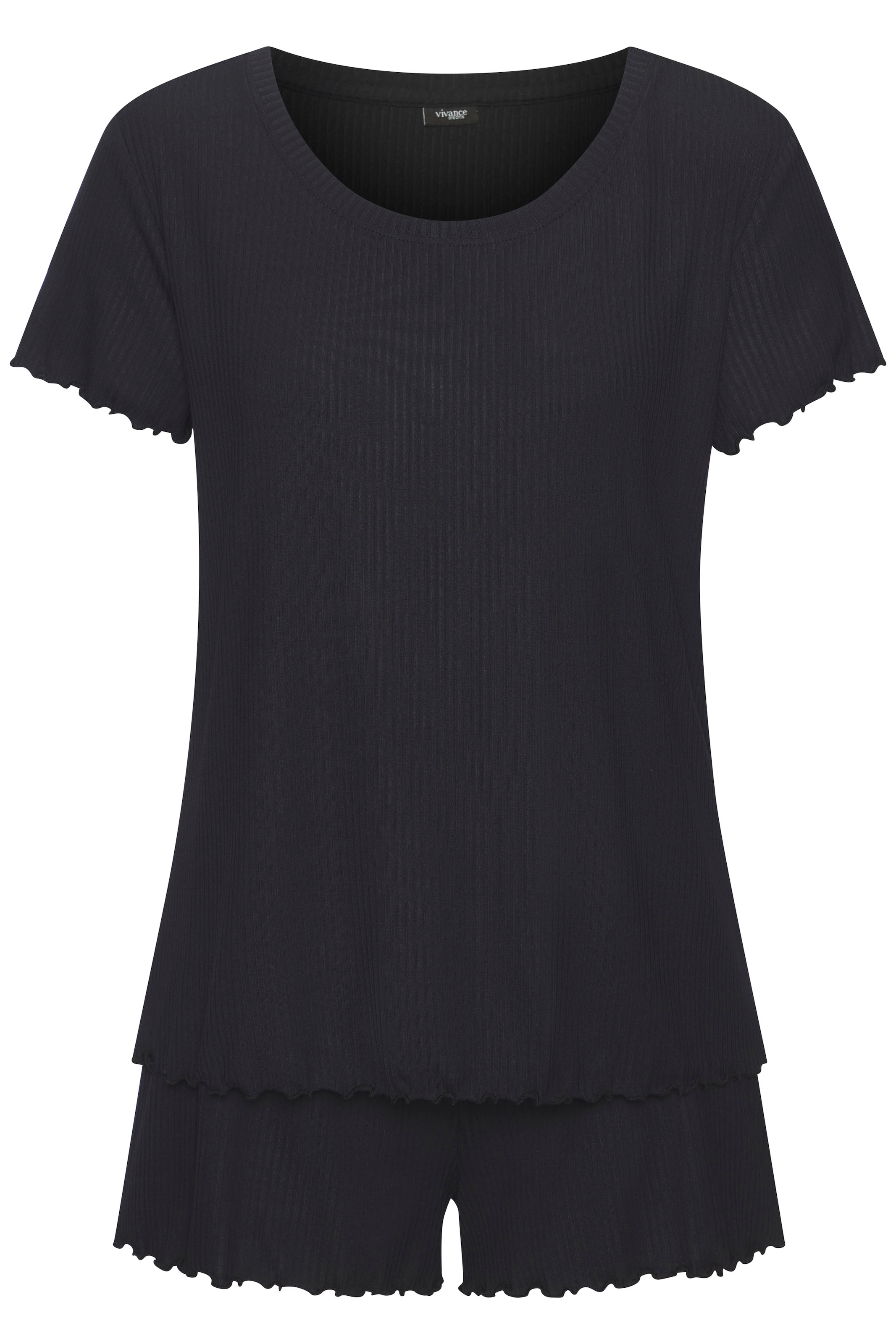 Vivance Dreams Shorty, (2 tlg.), mit süßem Babylock-Saum