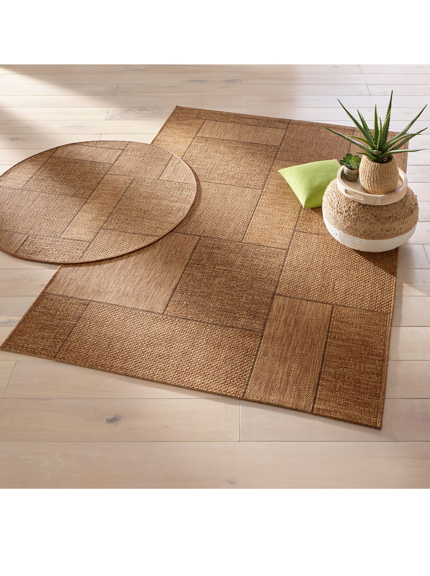 Teppich HEINE HOME Gr. 2, braun, B:120cm H:5mm L:170cm, Kunstfaser, Polypropylen, Teppiche, Teppich 2