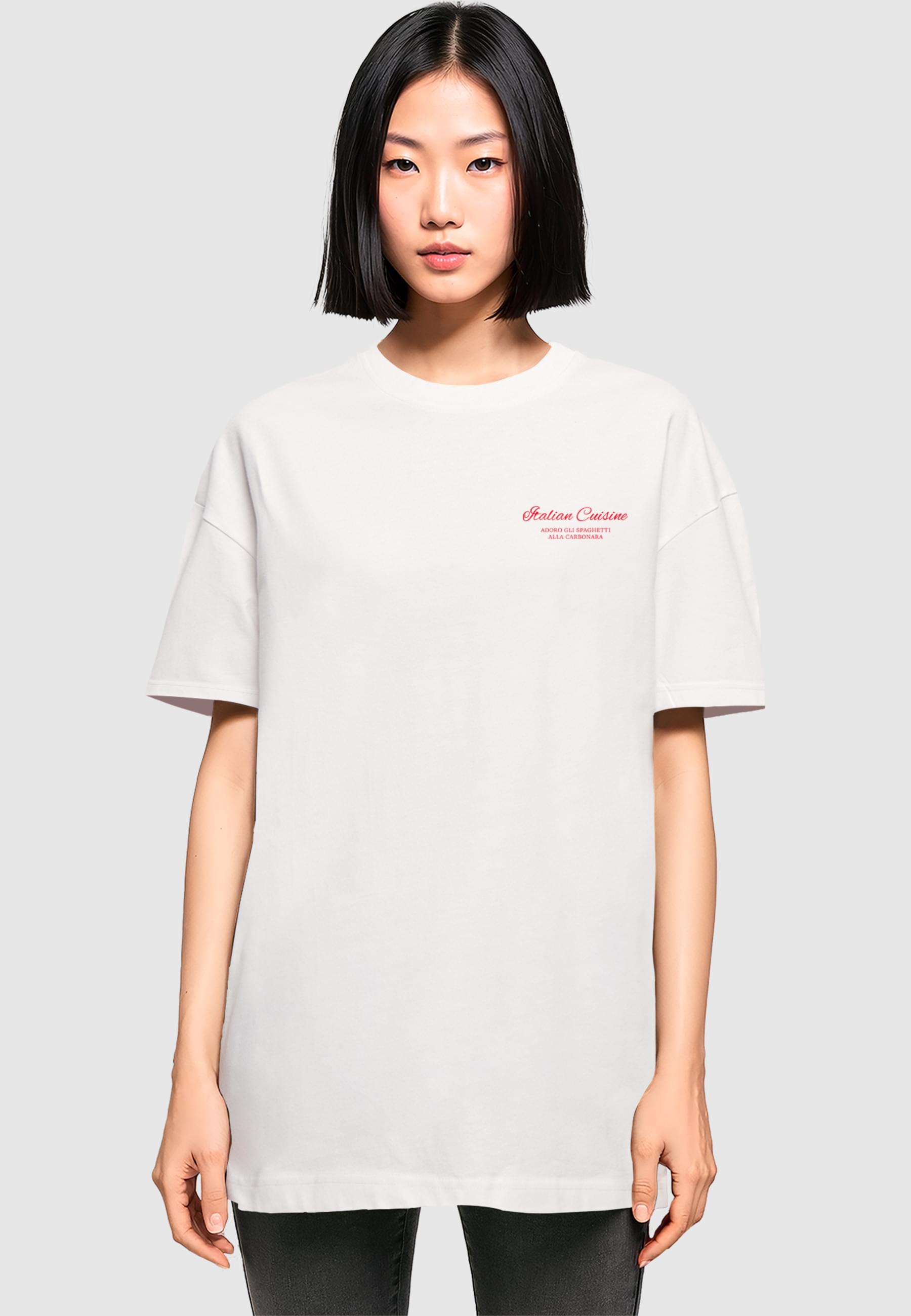 Thumbnail - Merchcode T-Shirt "Merchcode Ladies Al Dente Per Favore Oversized Tee" 1 Stk. tlg.