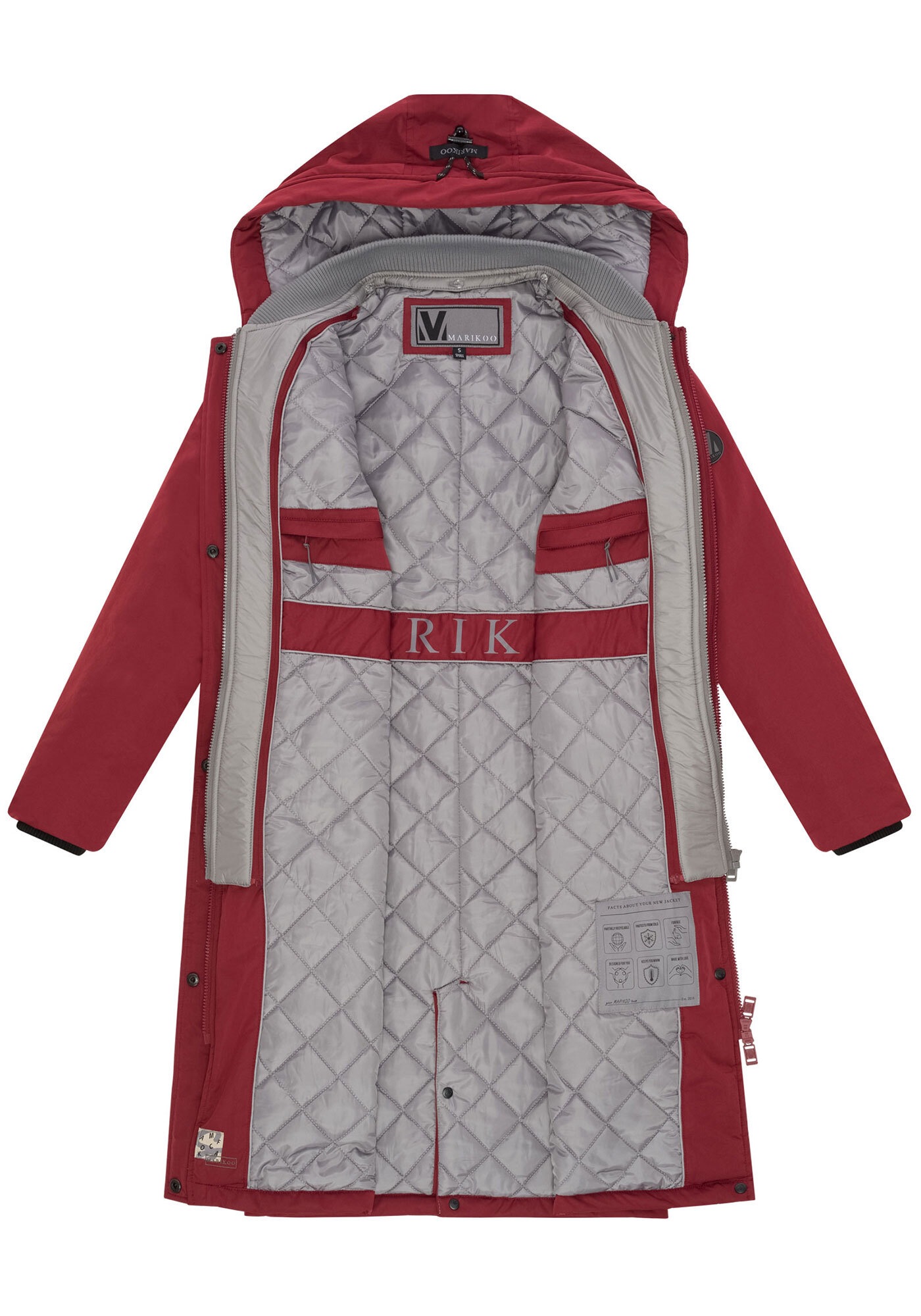 Marikoo Winterjacke »Ledalaa«, mit großer Kapuze