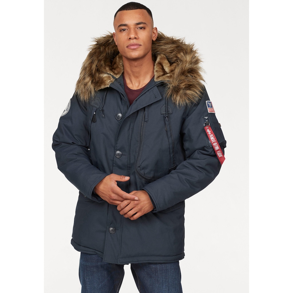 Alpha Industries Parka »POLAR JACKET«, mit Kapuze