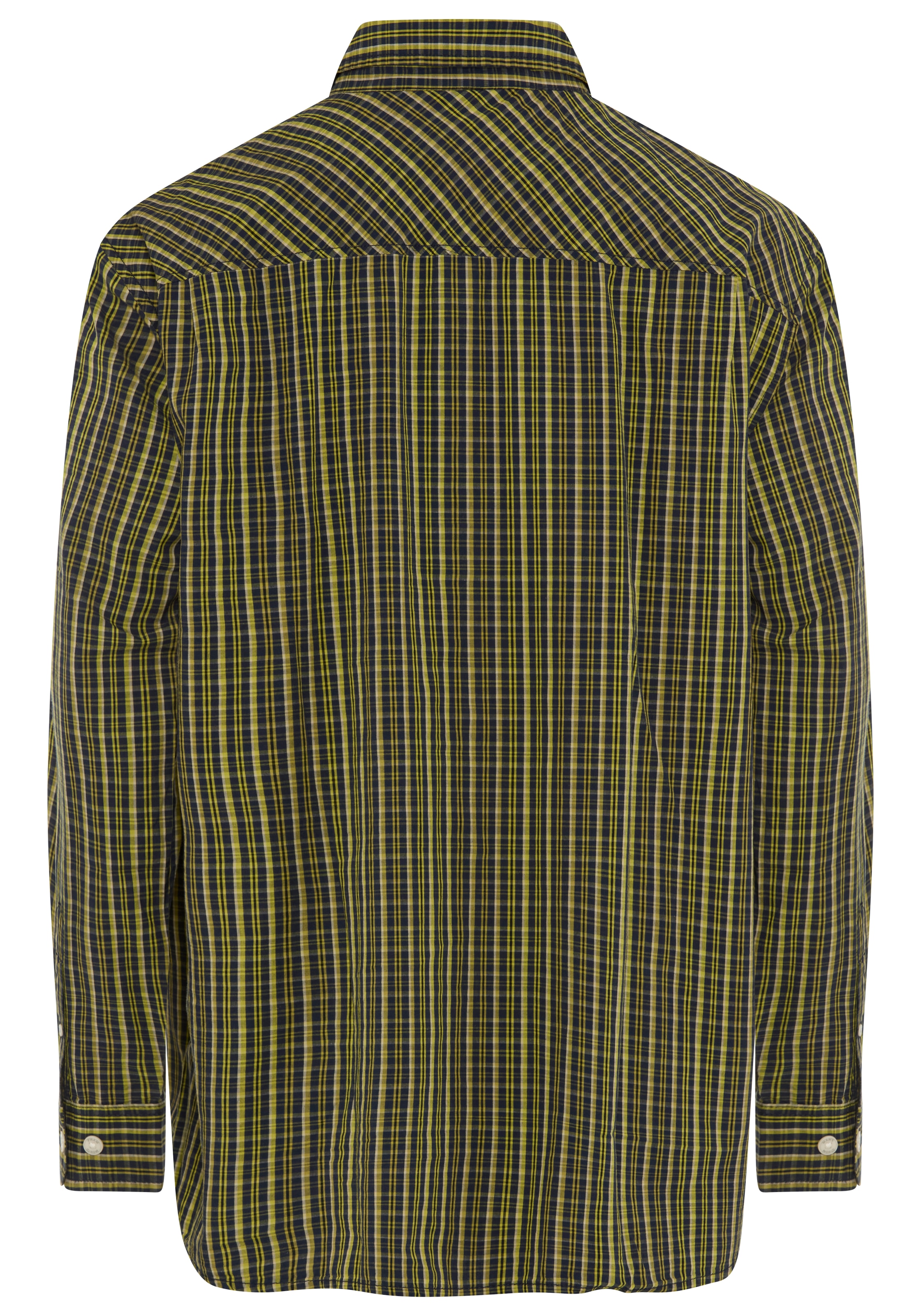 Man's World Plus Karohemd Regular Fit, normale Länge, aus Baumwolle, Langarm