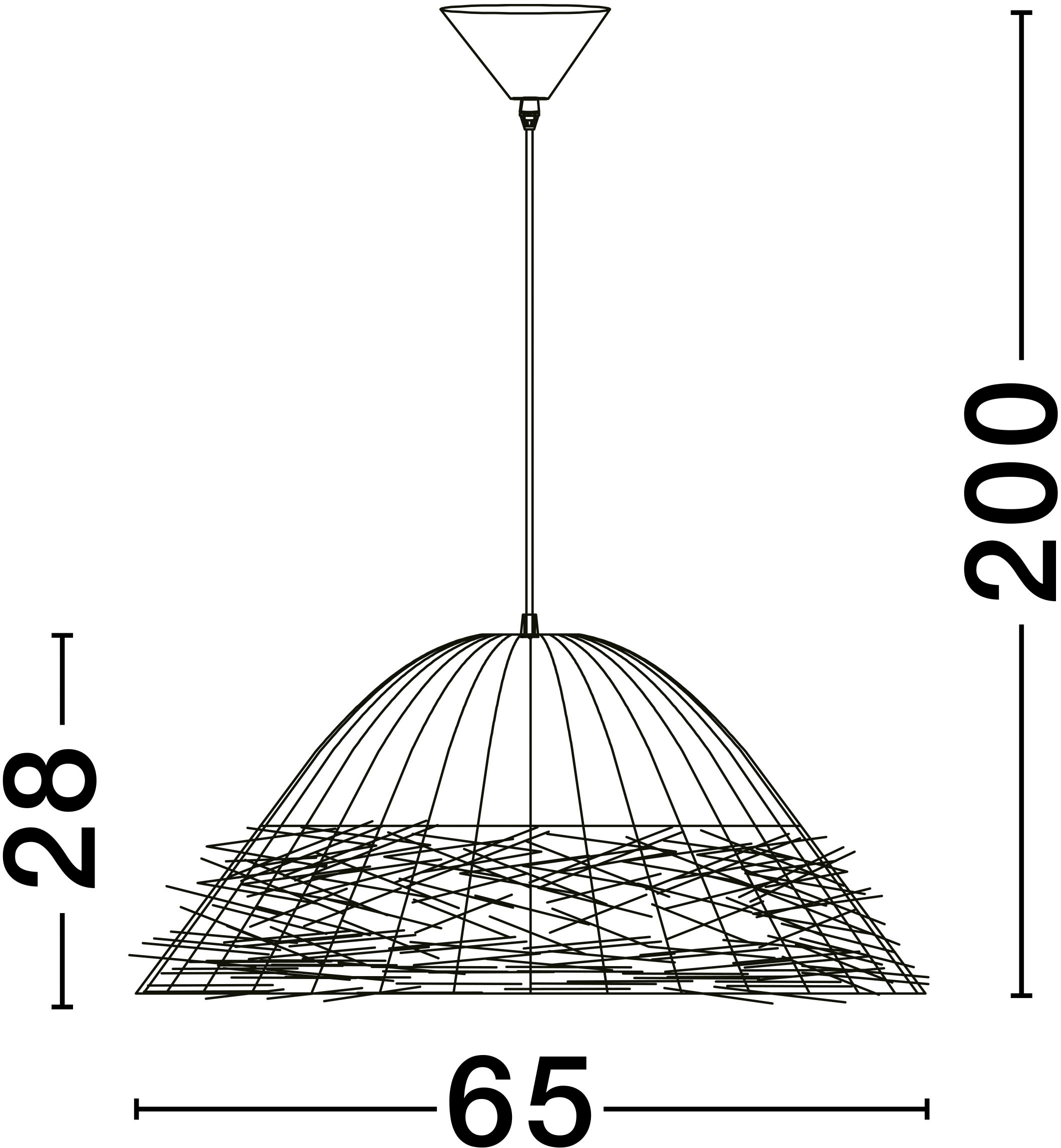 Nova Luce Pendelleuchte »NATU«, 1 flammig
