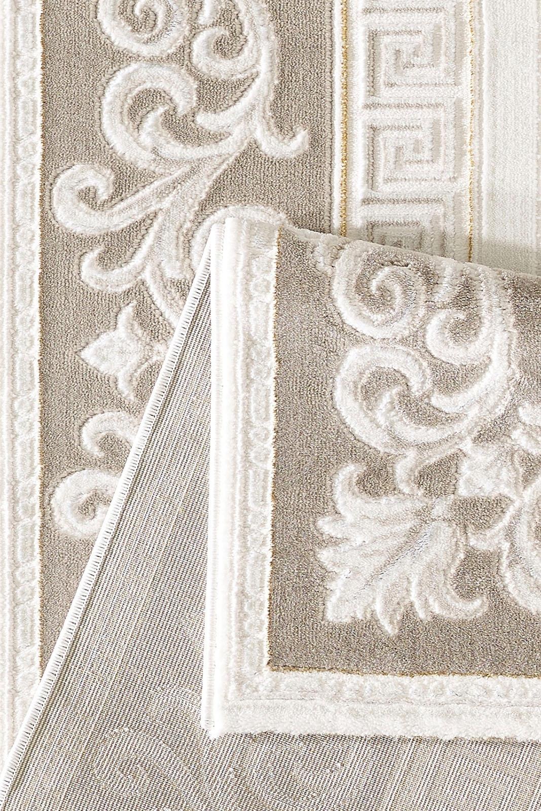 Teppich SANAT "Harmony 3206" Gr. 31, braun, B:80cm H:12mm L:300cm, Kunstfaser, Teppiche, Teppich, Wohnzimmer, Kurzflor, modern, Schlafzimmer, auch als Läufer 3