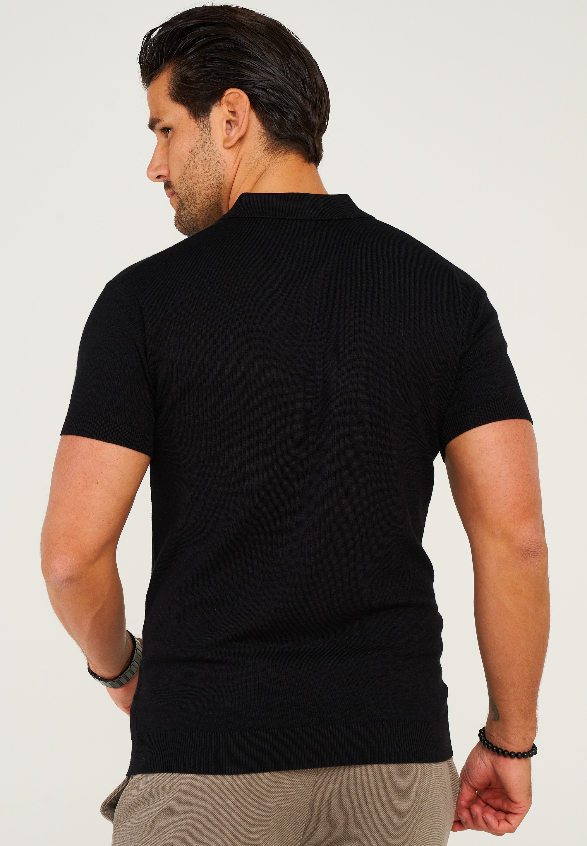 behype Poloshirt »KP-100 Knit Polo«, im klassischen Design